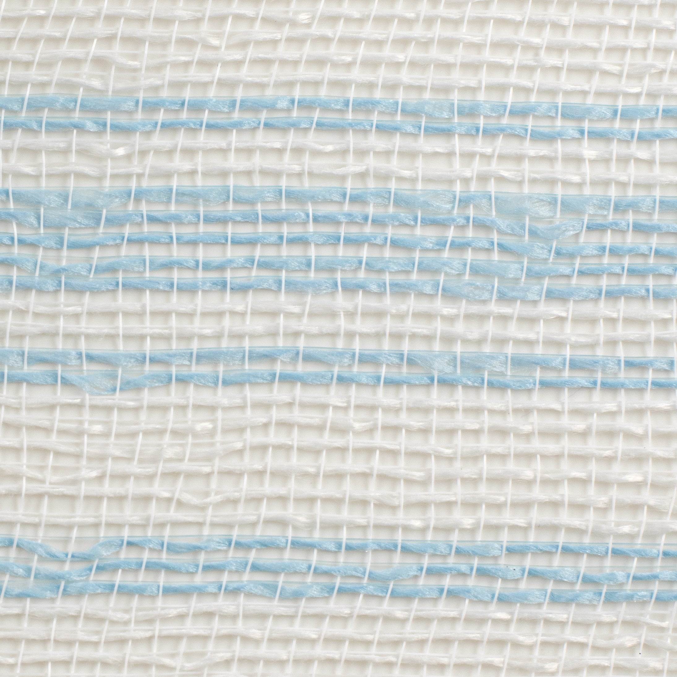 10" Fabric Ticking Mesh: Light Blue & White