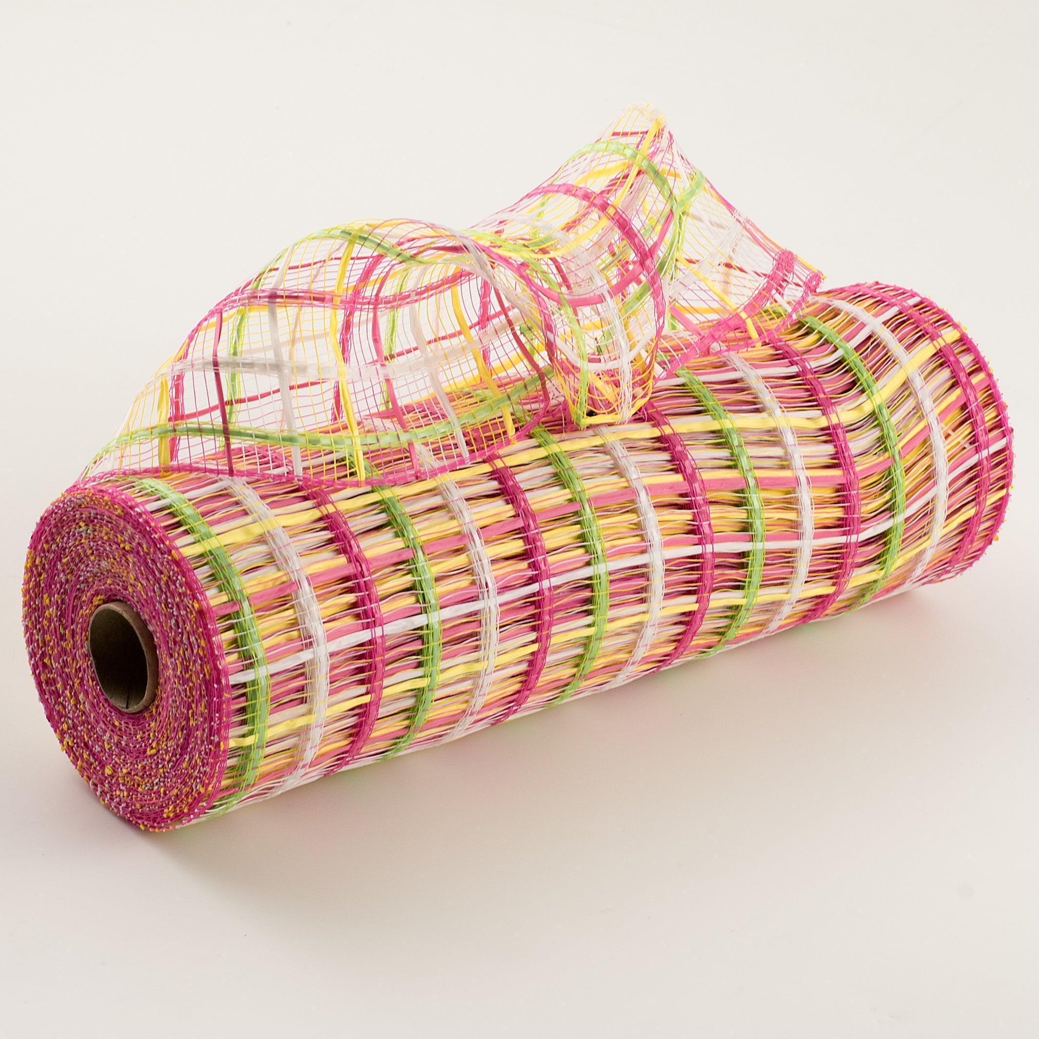 10" Wide Weave Mesh: Lime, Fuchsia Pink & Yellow