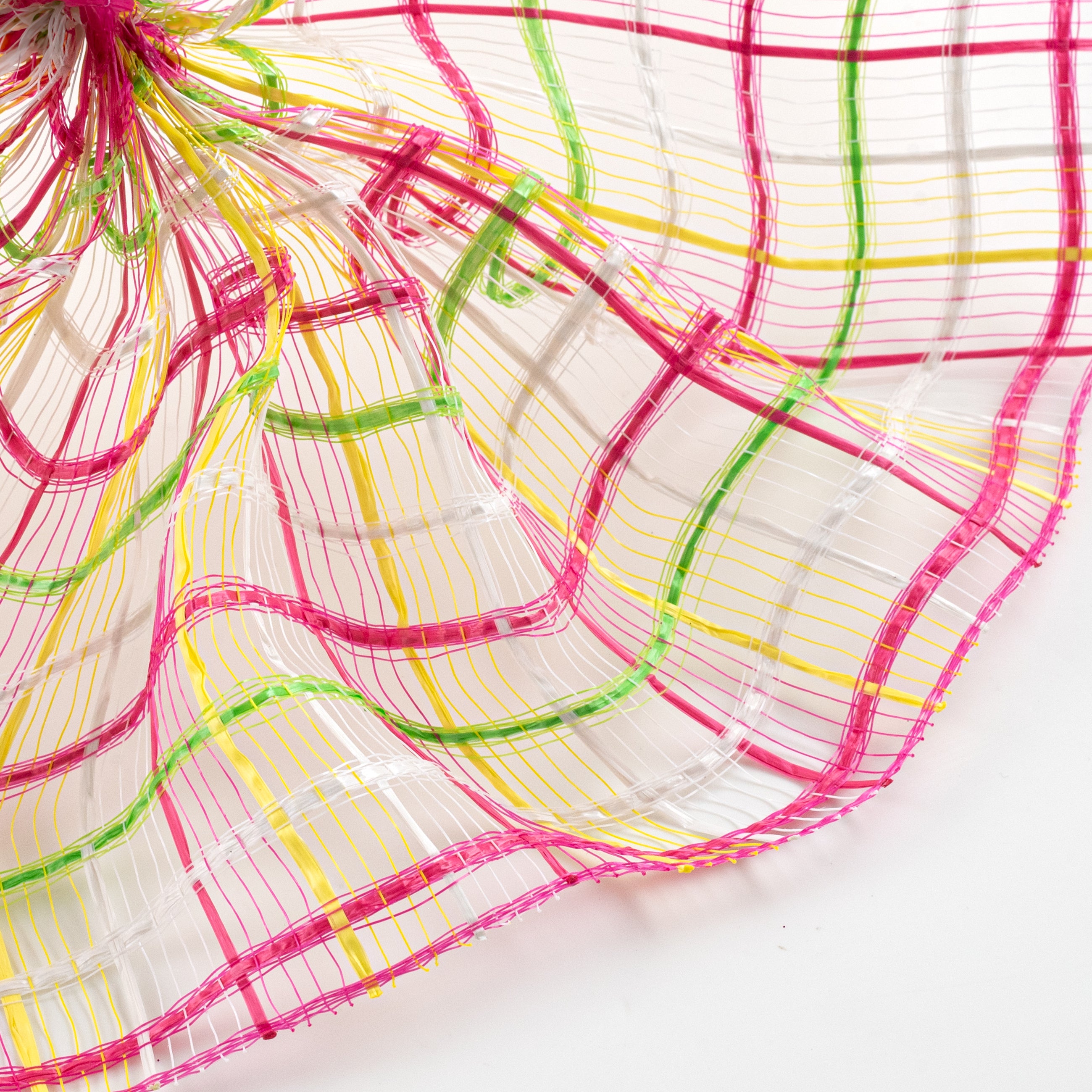 10" Wide Weave Mesh: Lime, Fuchsia Pink & Yellow
