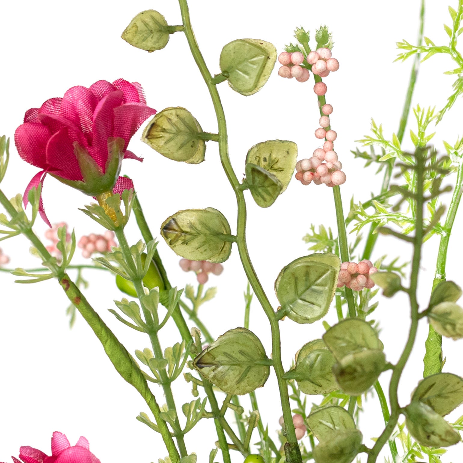 18" Fabric Wildflower Filler Pick: Beauty Pink