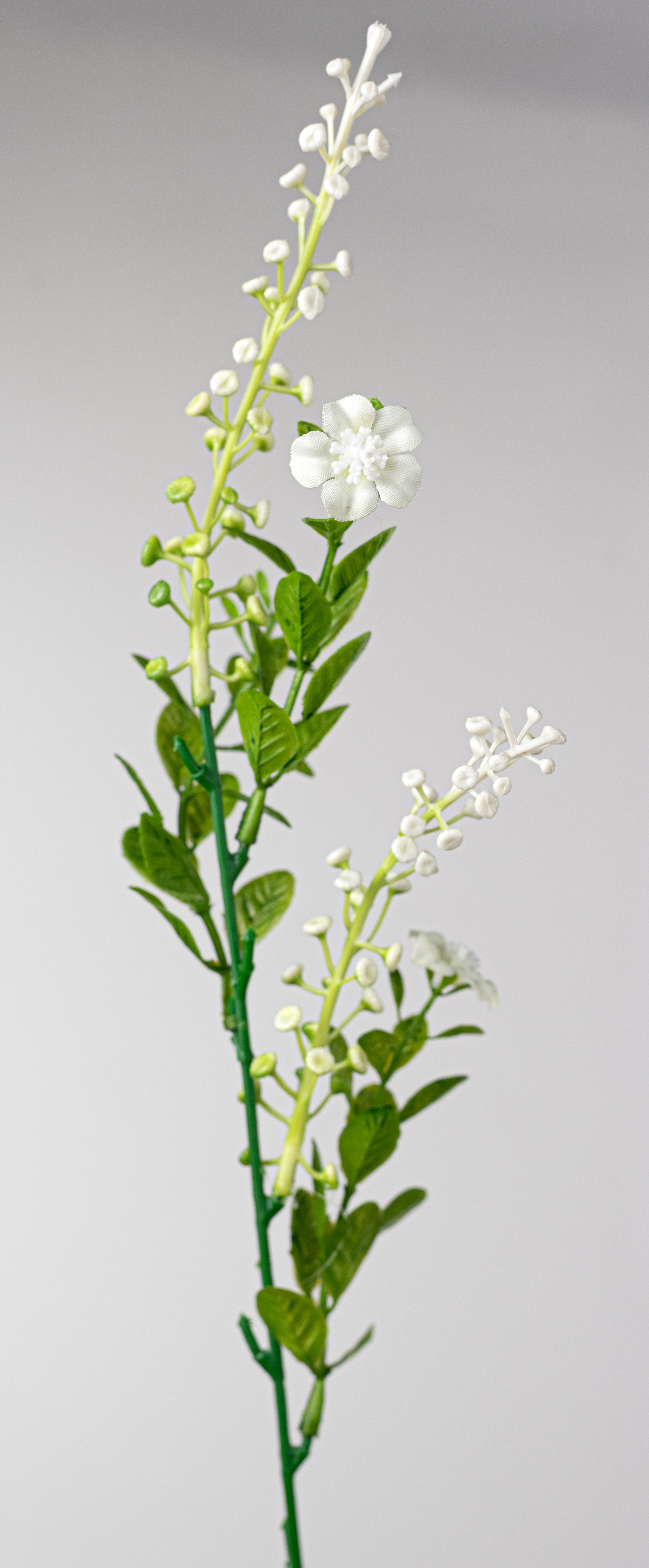 19" Wildflowers & Seeds Bush: Cream (9 Stem)