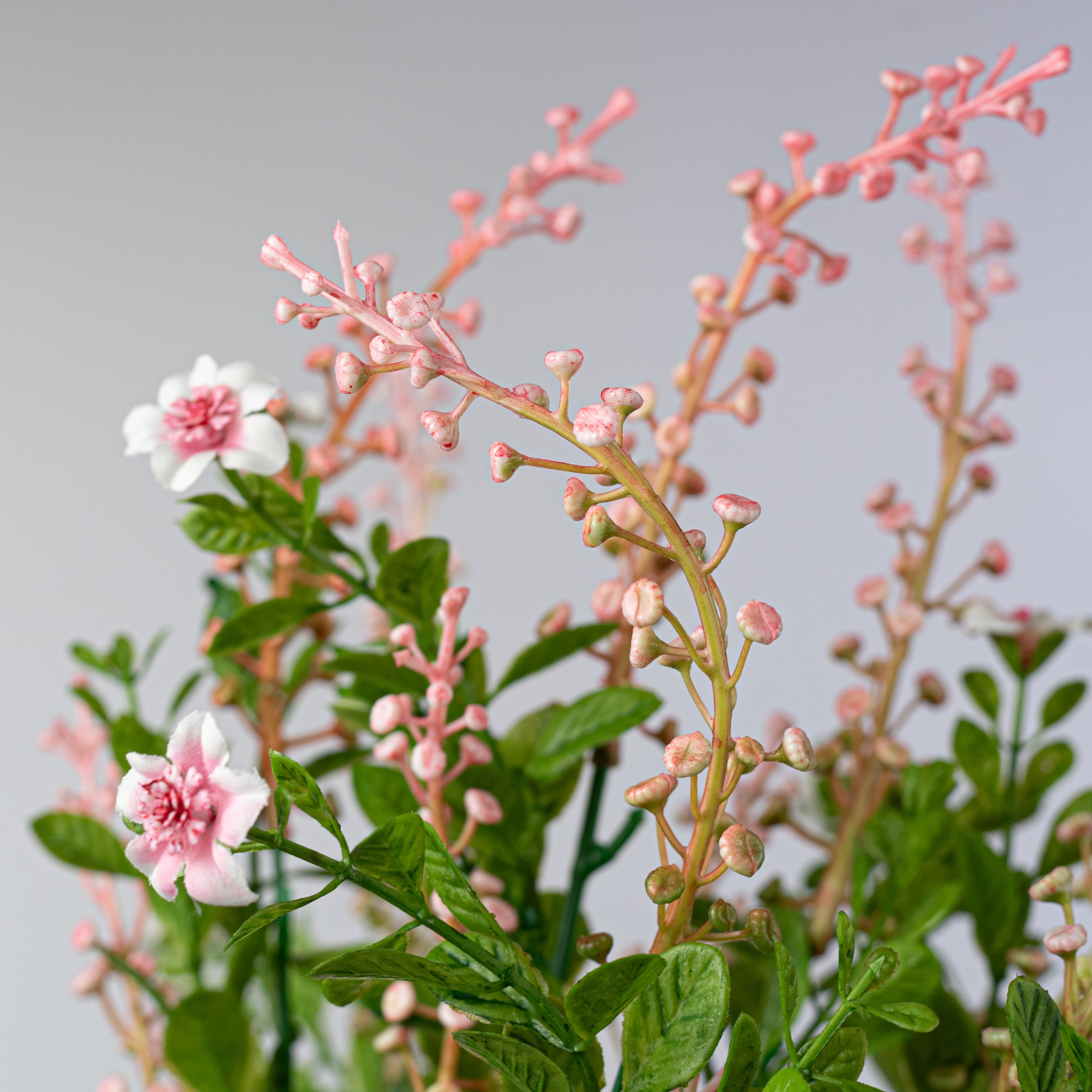 19" Wildflowers & Seeds Bush: Pink (9 Stem)