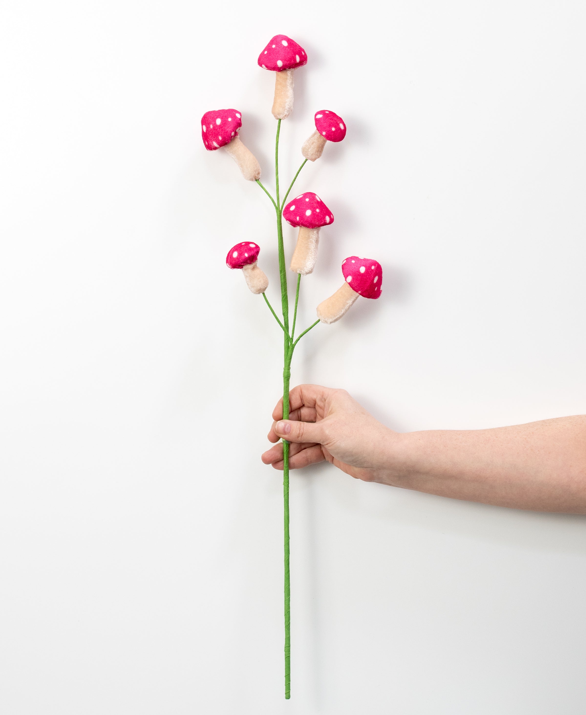 26" Fairytale Mushroom Picks: Beauty Pink