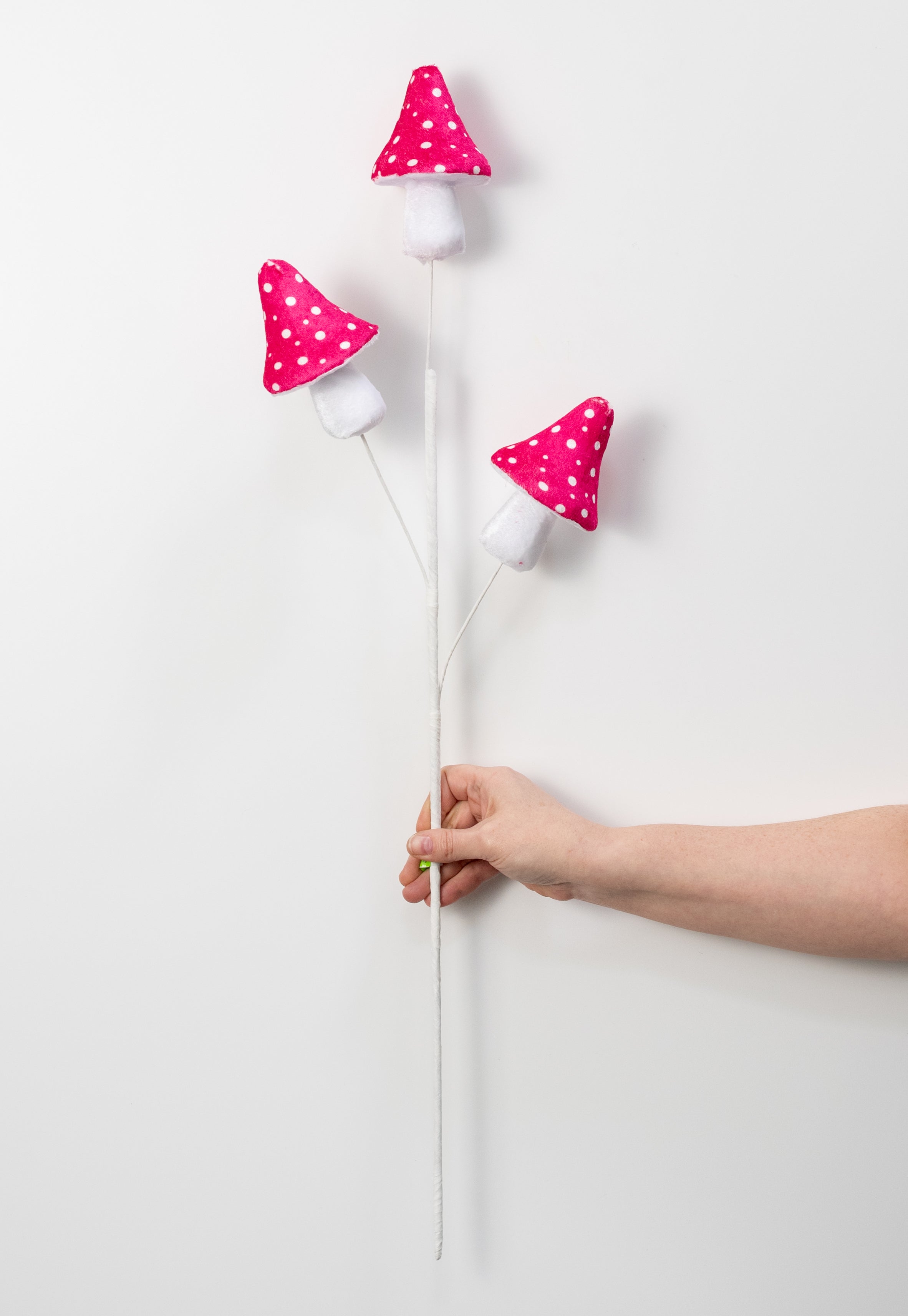 30" Fairytale Mushrooms Spray: Beauty Pink