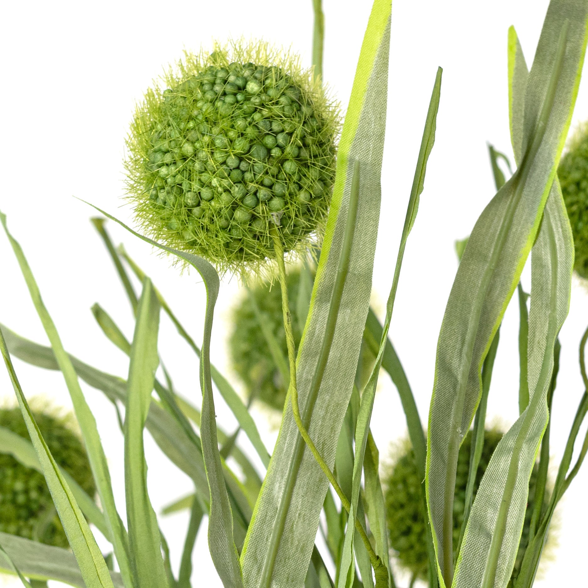 21" Pom Poms & Grass Bush: Green