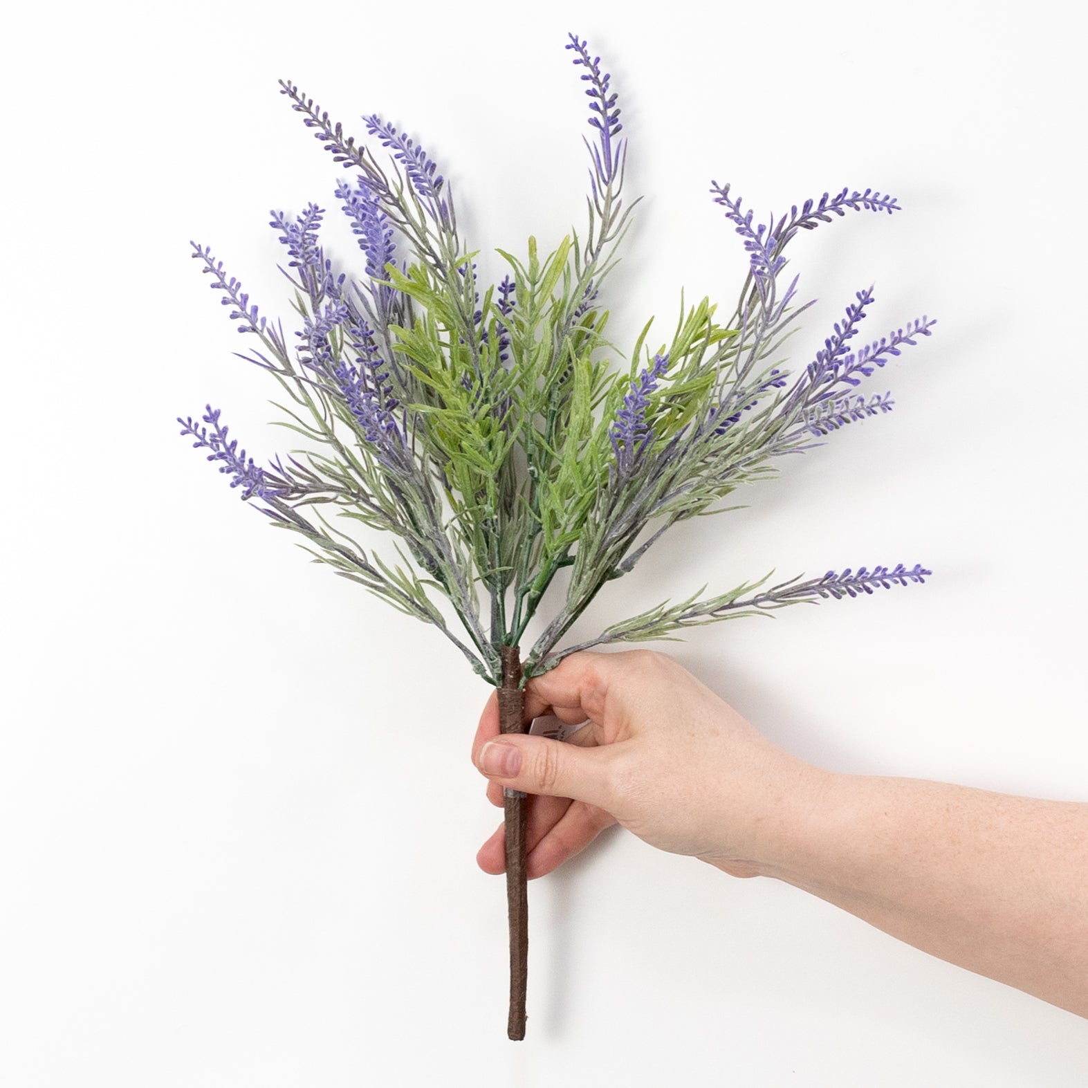 15" Flocked French Lavender Bush