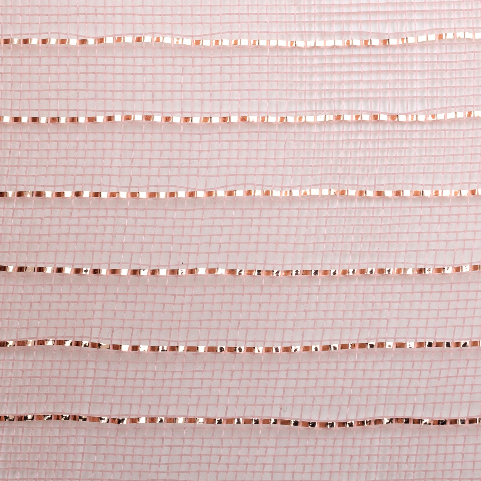 10" Metallic Fine Weave Deco Mesh: Rose Gold