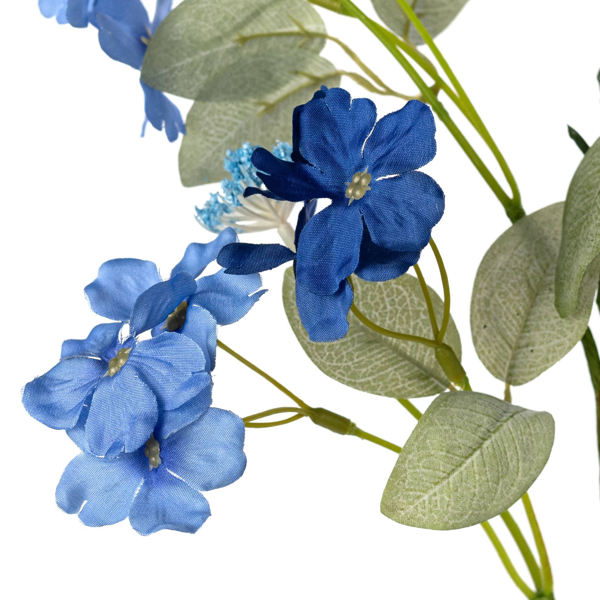 25" Plum Blossom Spray: Blue