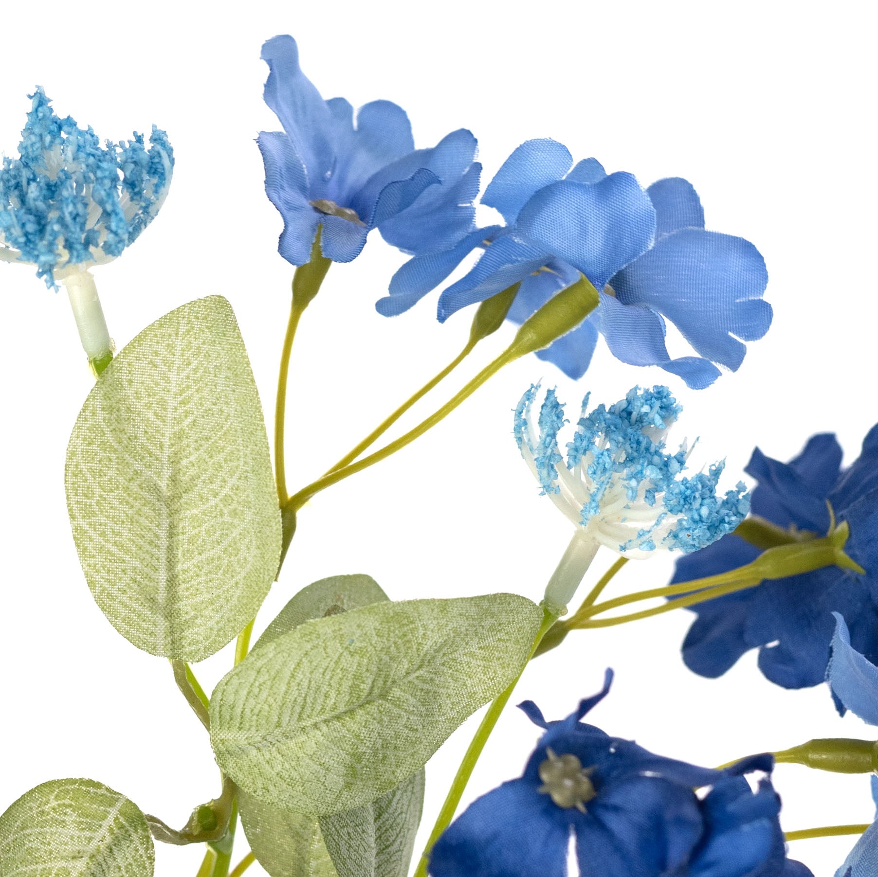 25" Plum Blossom Spray: Blue