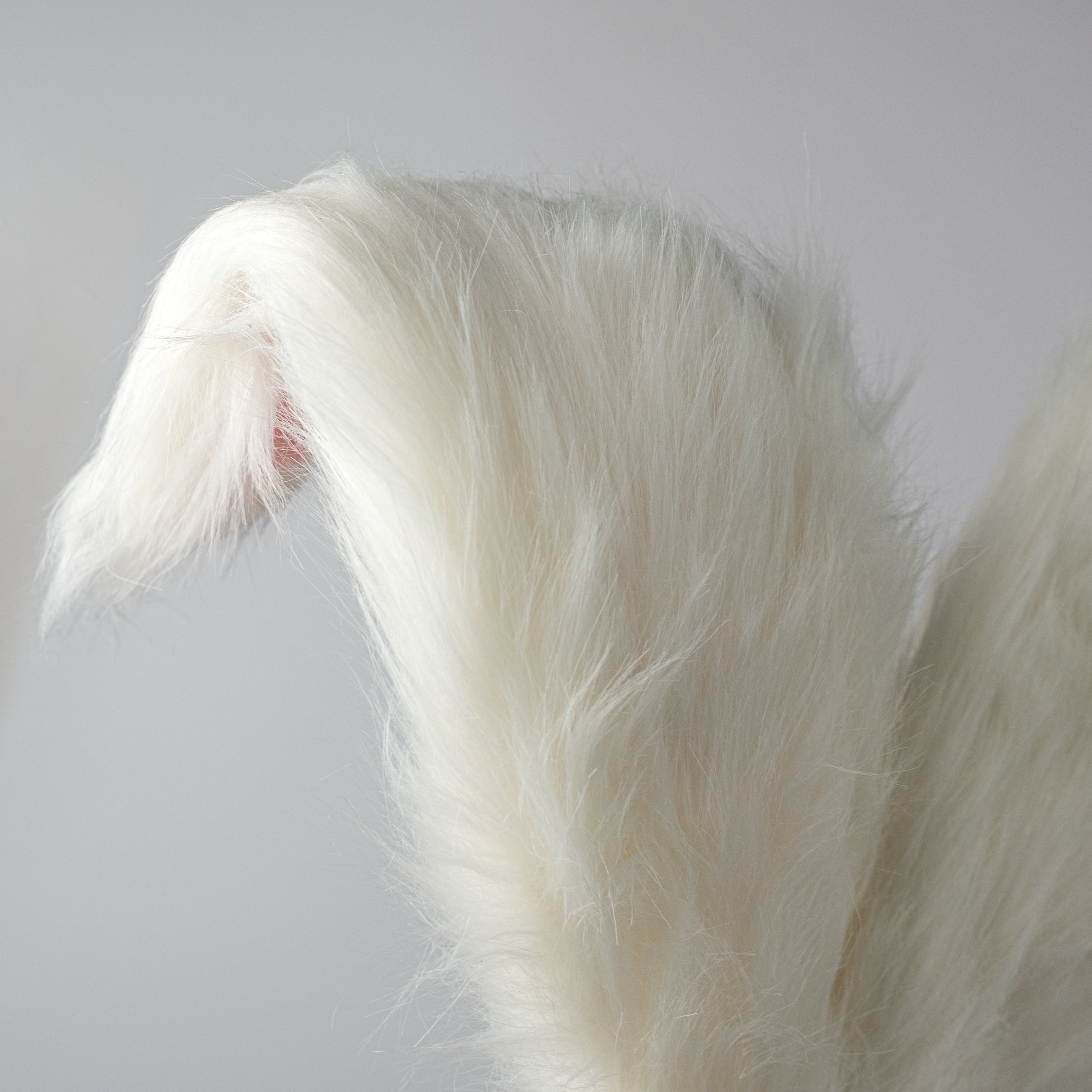 24" Plush Bunny Ears Pick: White & Pink