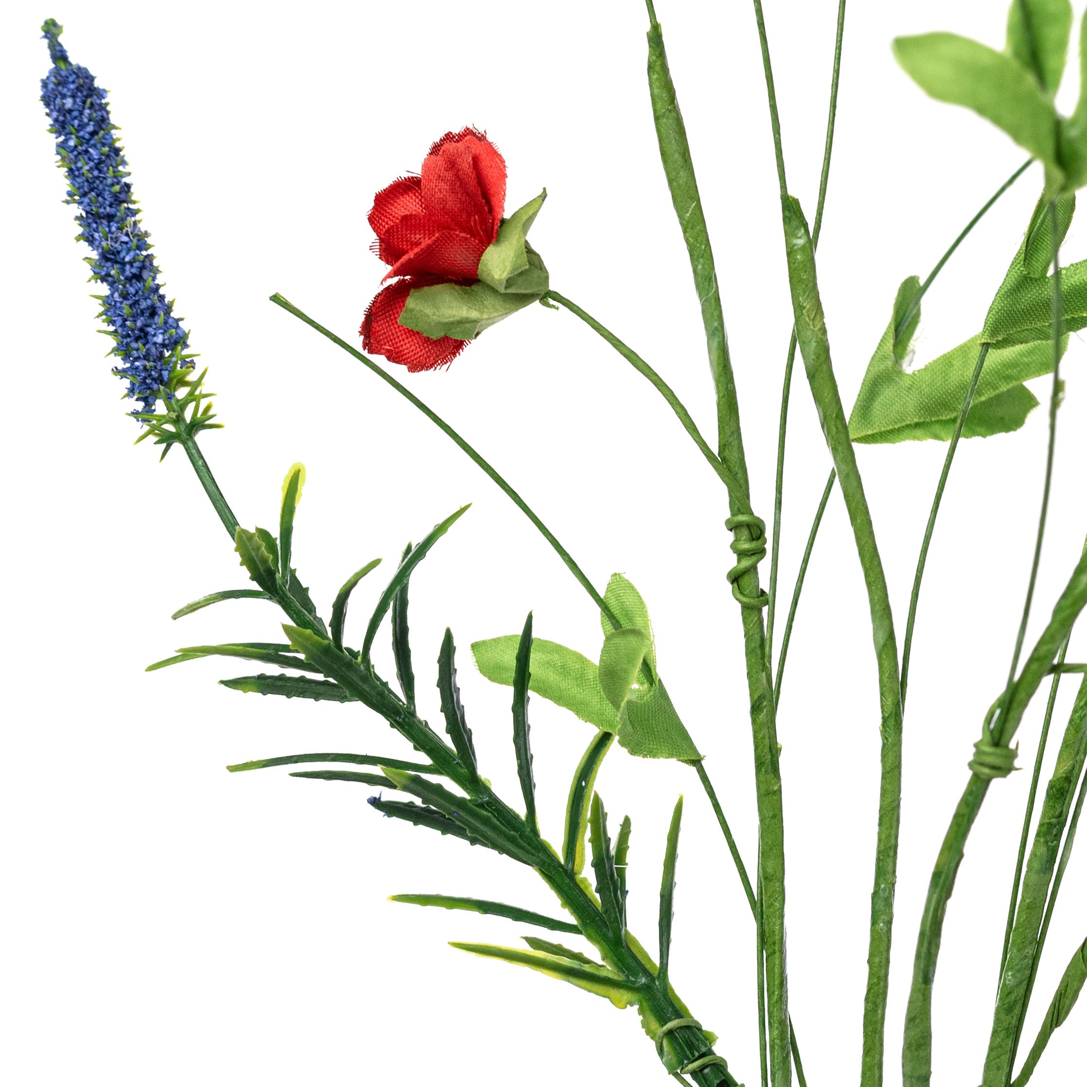 18" Wispy Wildflower Filler Pick: Red, White & Blue