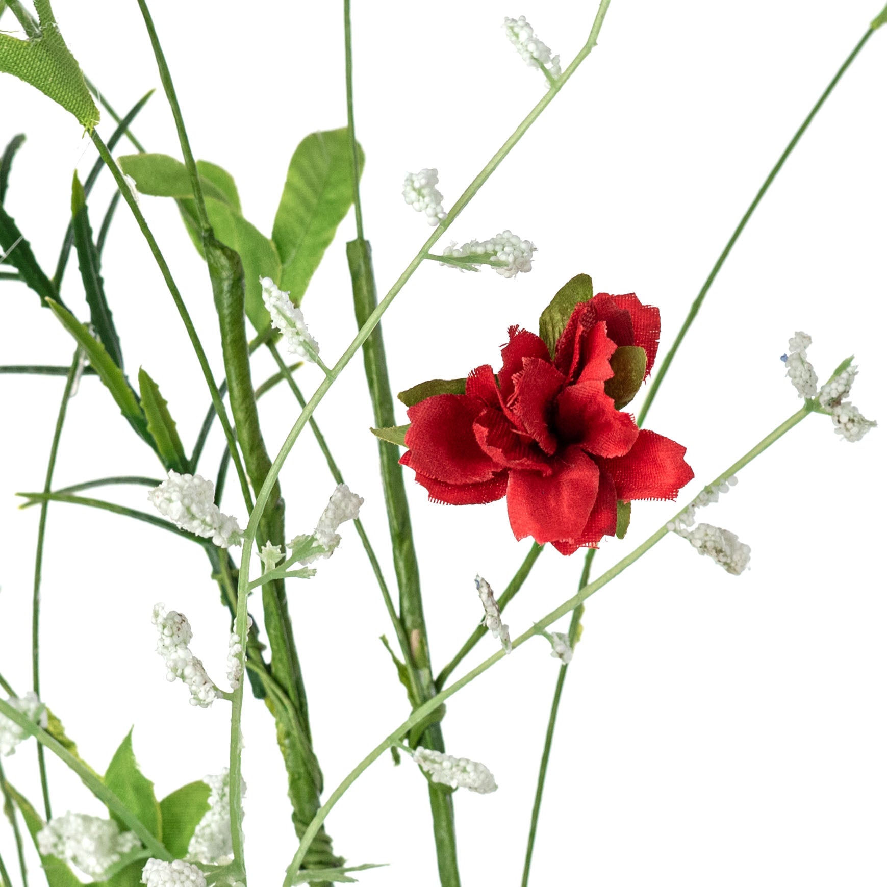 18" Wispy Wildflower Filler Pick: Red, White & Blue