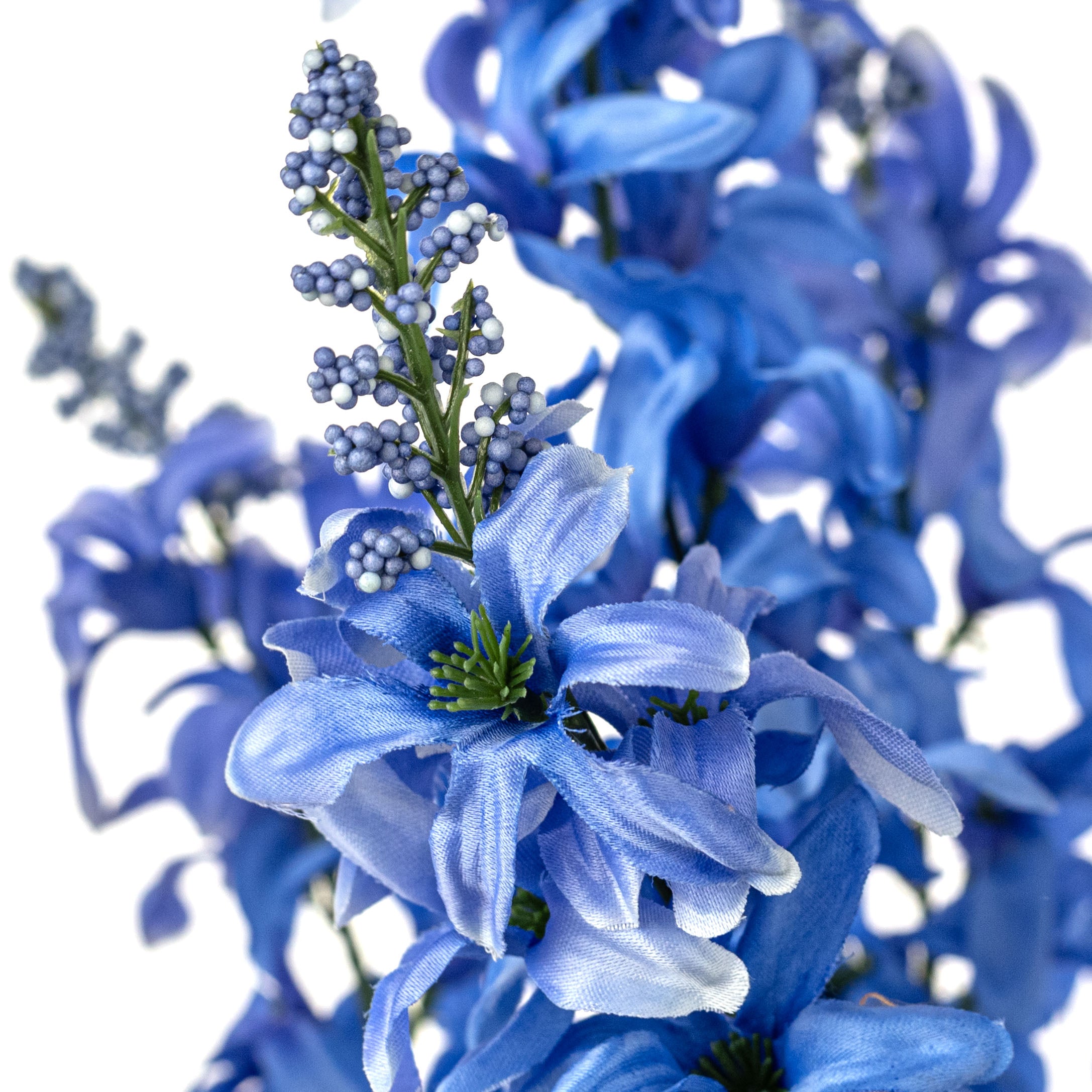 26" Satin Hyacinth Bush: Blue (7 Stem)