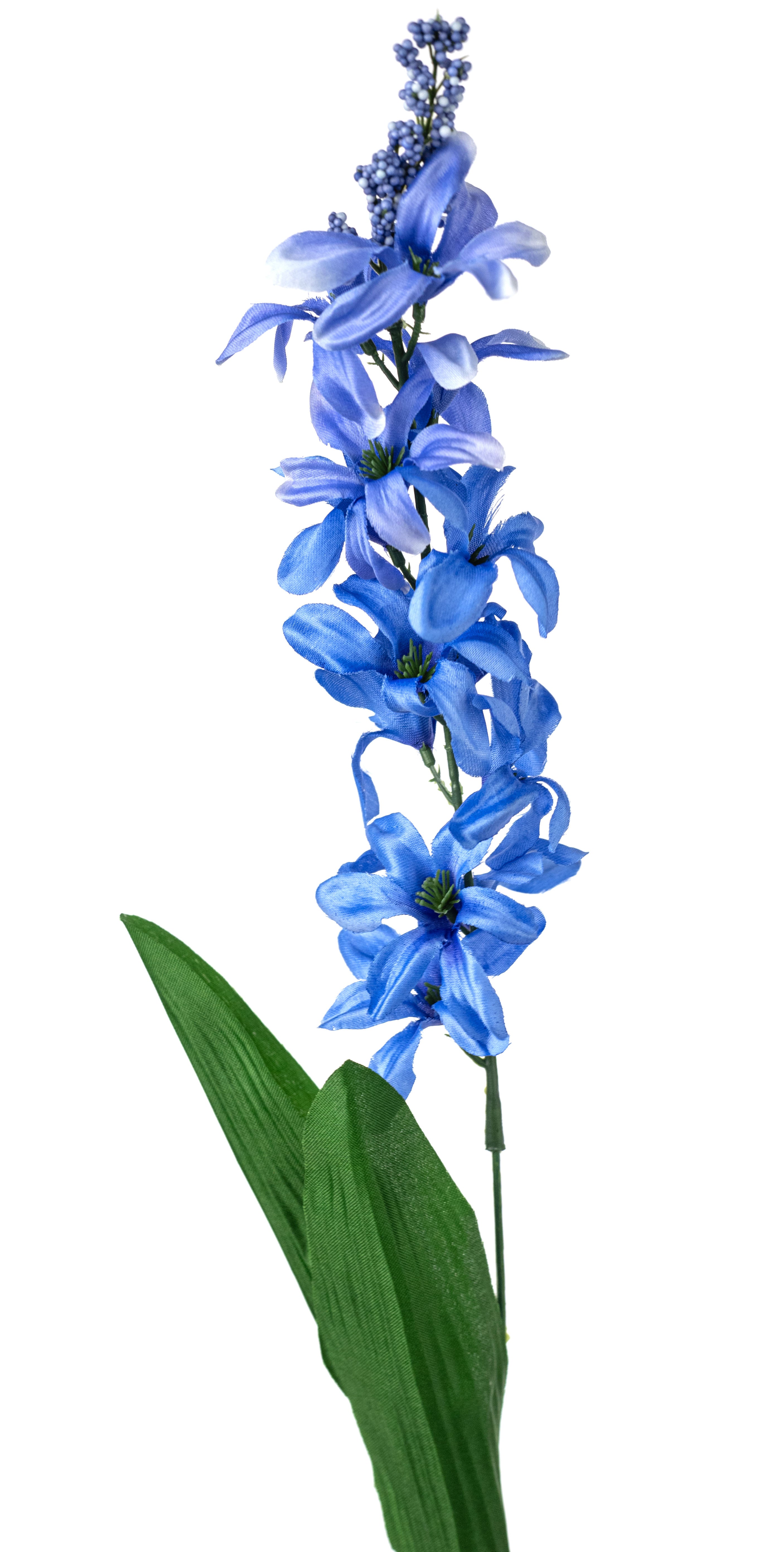26" Satin Hyacinth Bush: Blue (7 Stem)