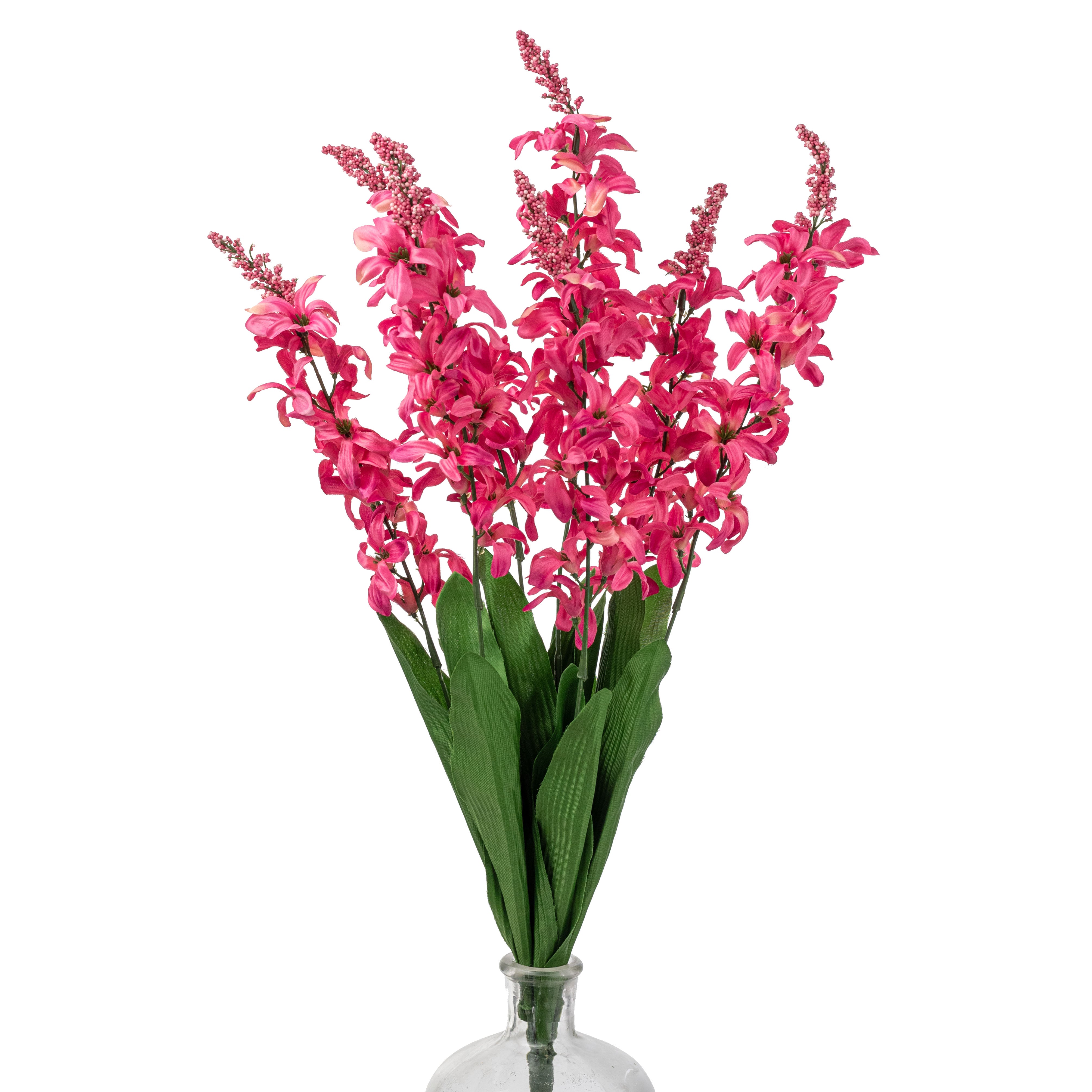 26" Satin Hyacinth Bush: Beauty Pink (7 Stem)