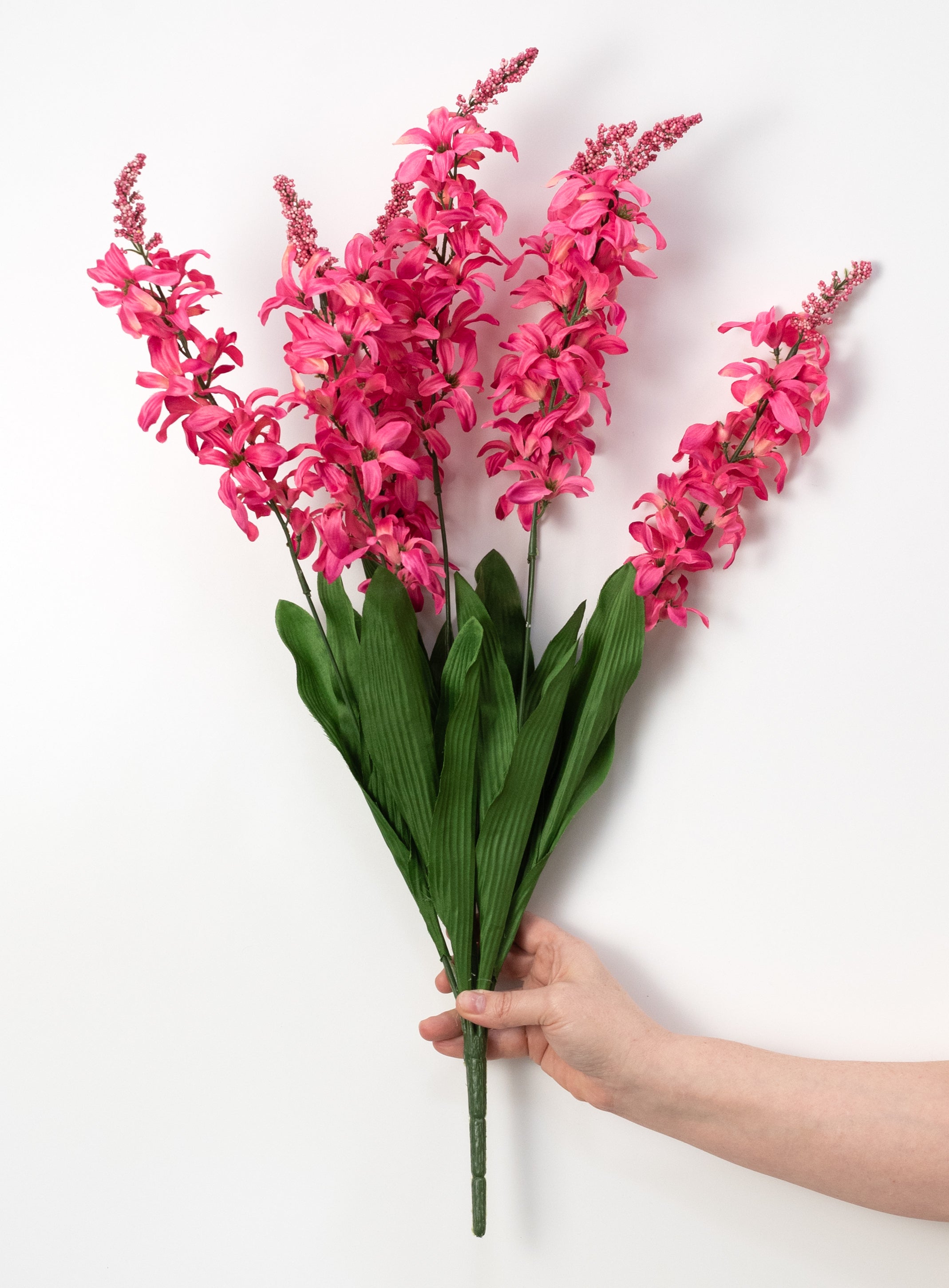 26" Satin Hyacinth Bush: Beauty Pink (7 Stem)
