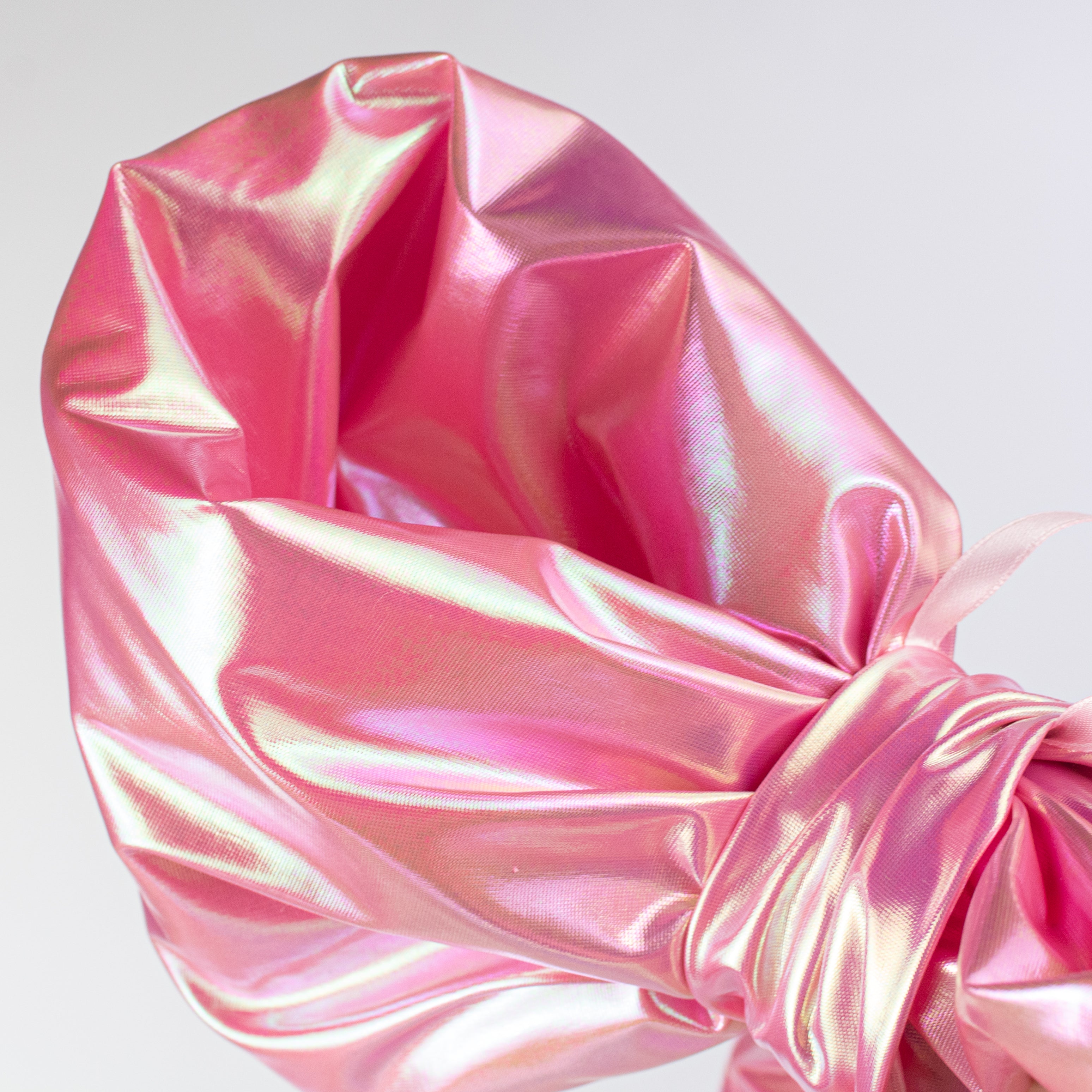 16" Pearlescent Bow Ornament: Iridescent Pink
