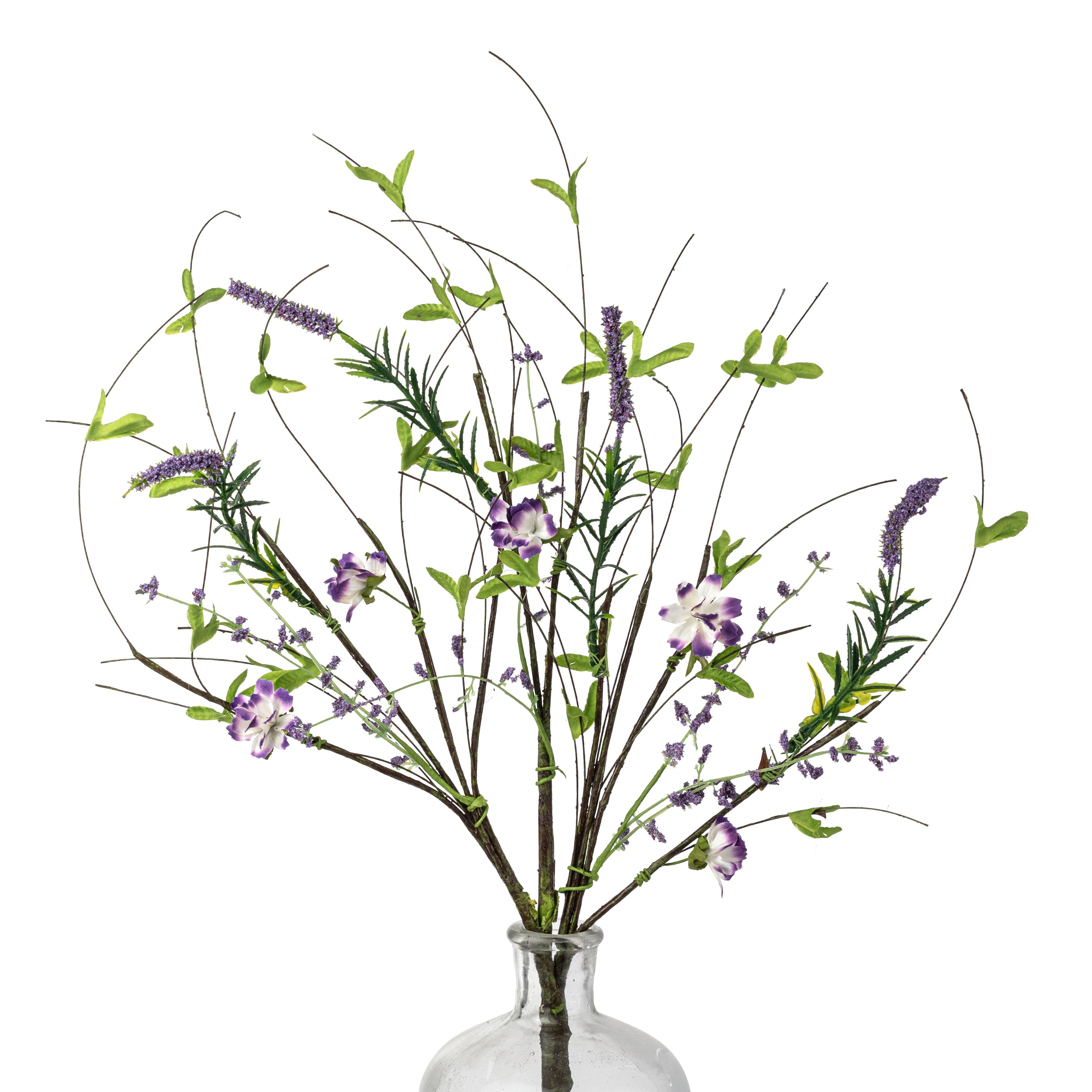 18" Wispy Wildflower Filler Pick: Purple