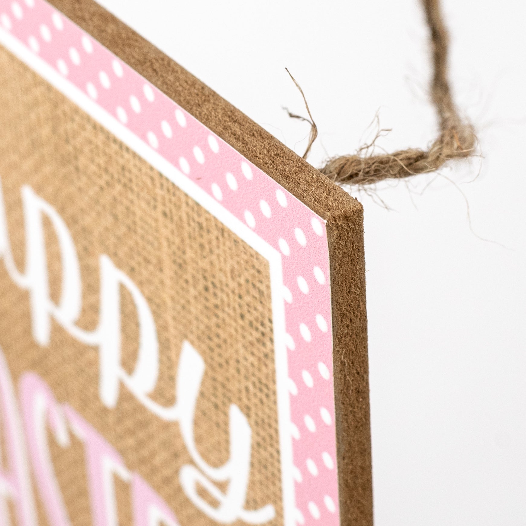 12" Wooden Sign: Happy Easter Bunny
