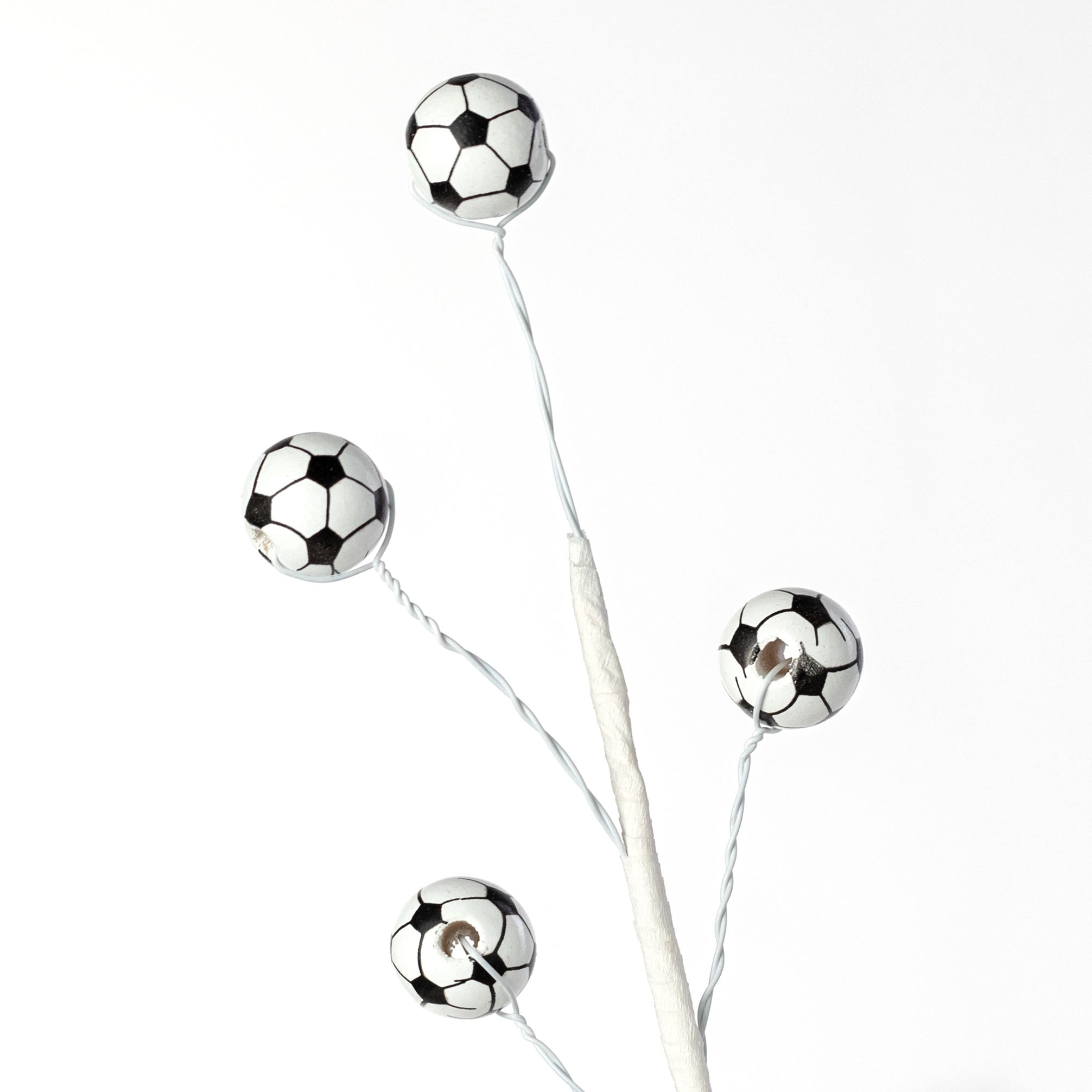 23" Wooden Bead Sports Ball Spray: Soccer