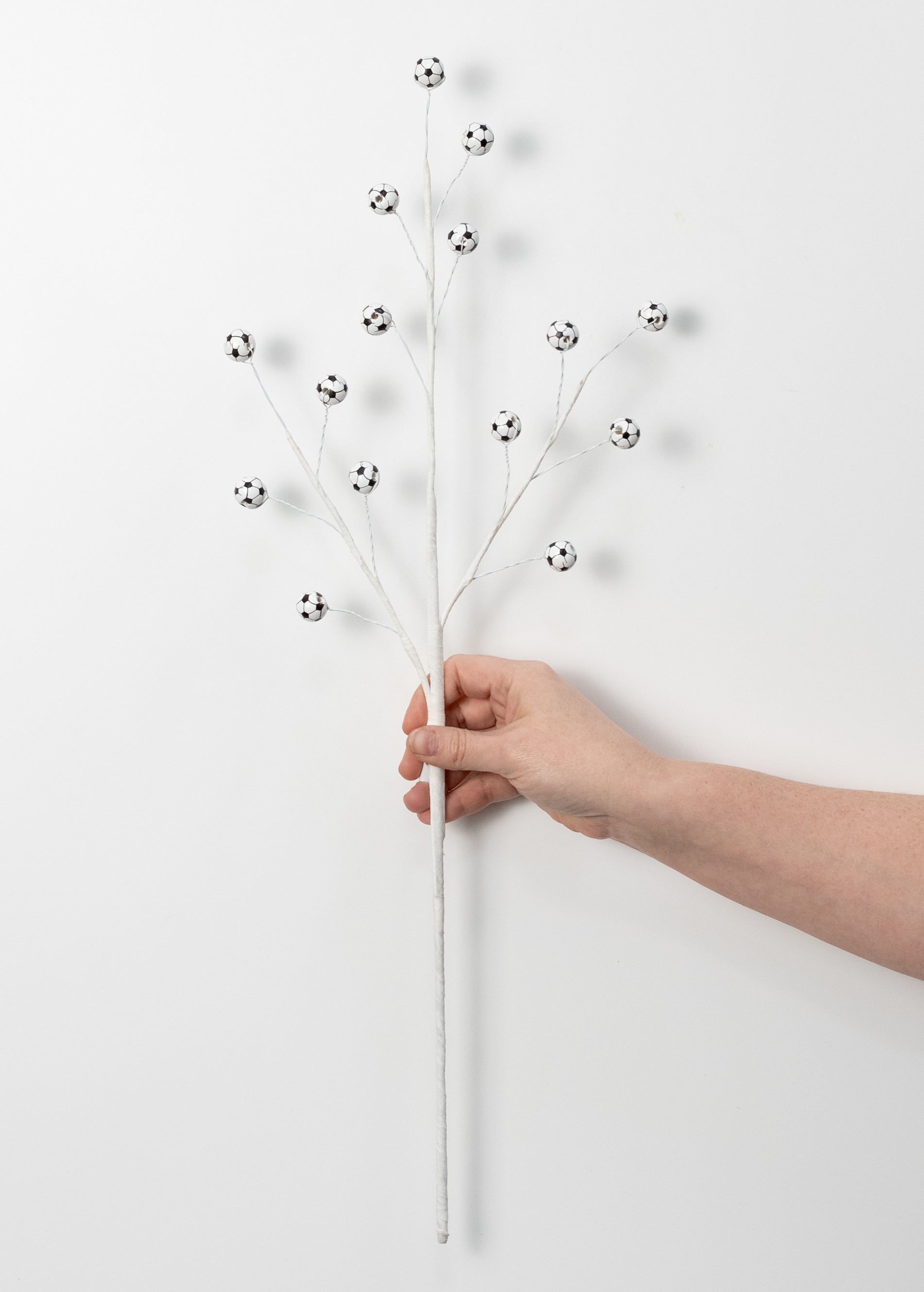 23" Wooden Bead Sports Ball Spray: Soccer