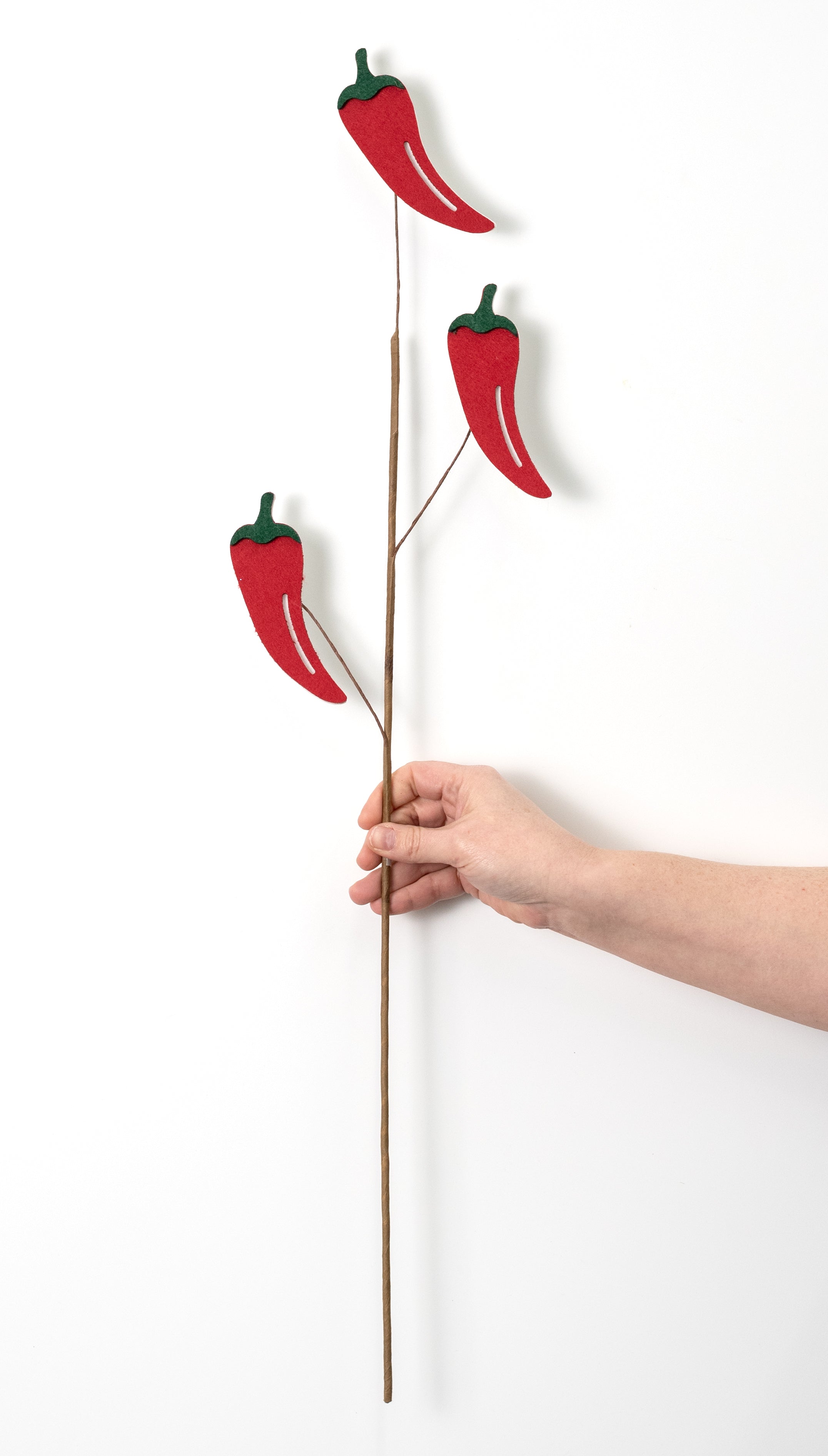 30" Felt Chili Peppers Spray