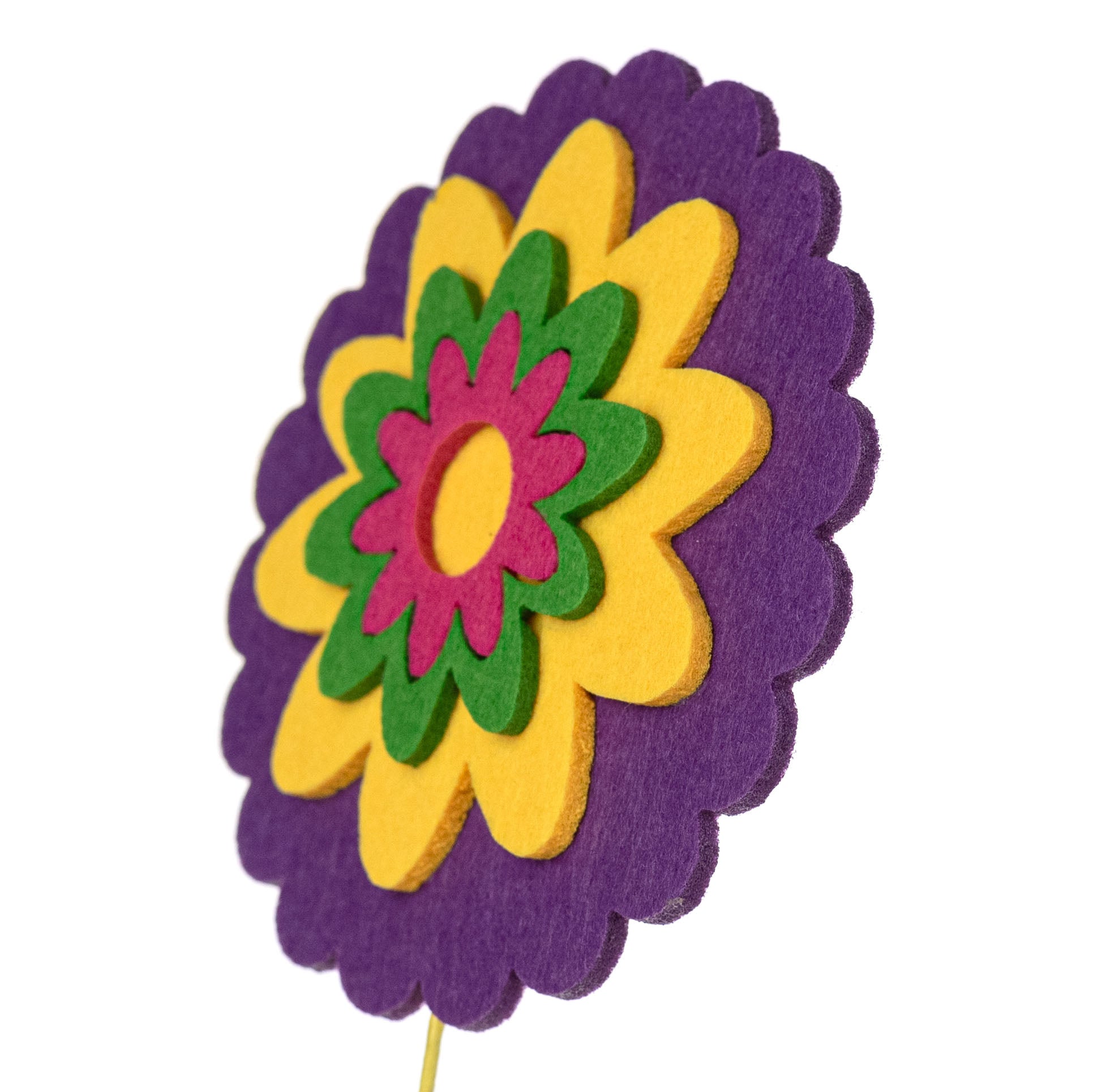 30" Felt Fiesta Flowers Spray