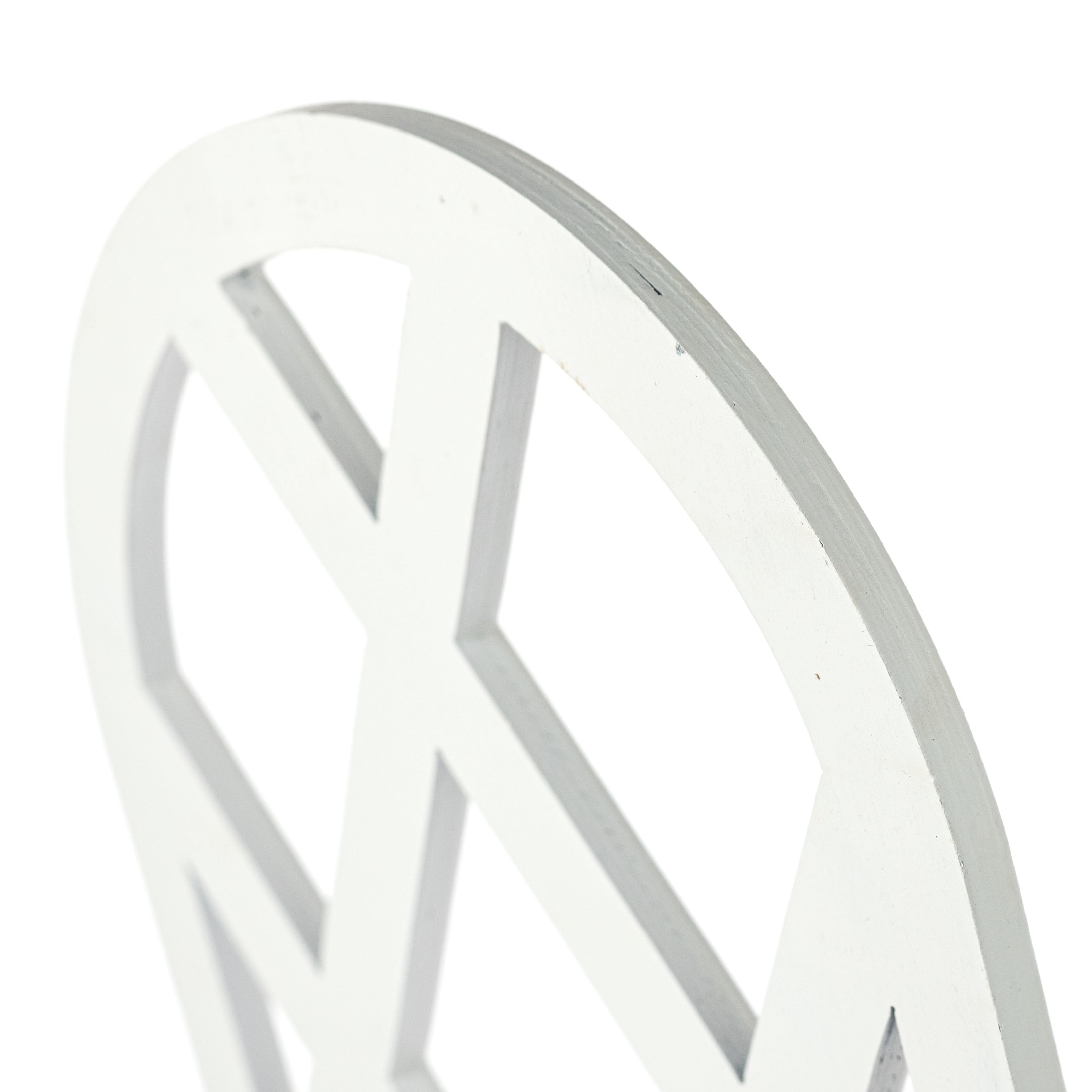 20" Decorative Wood Arched Lattice Window: Matte White