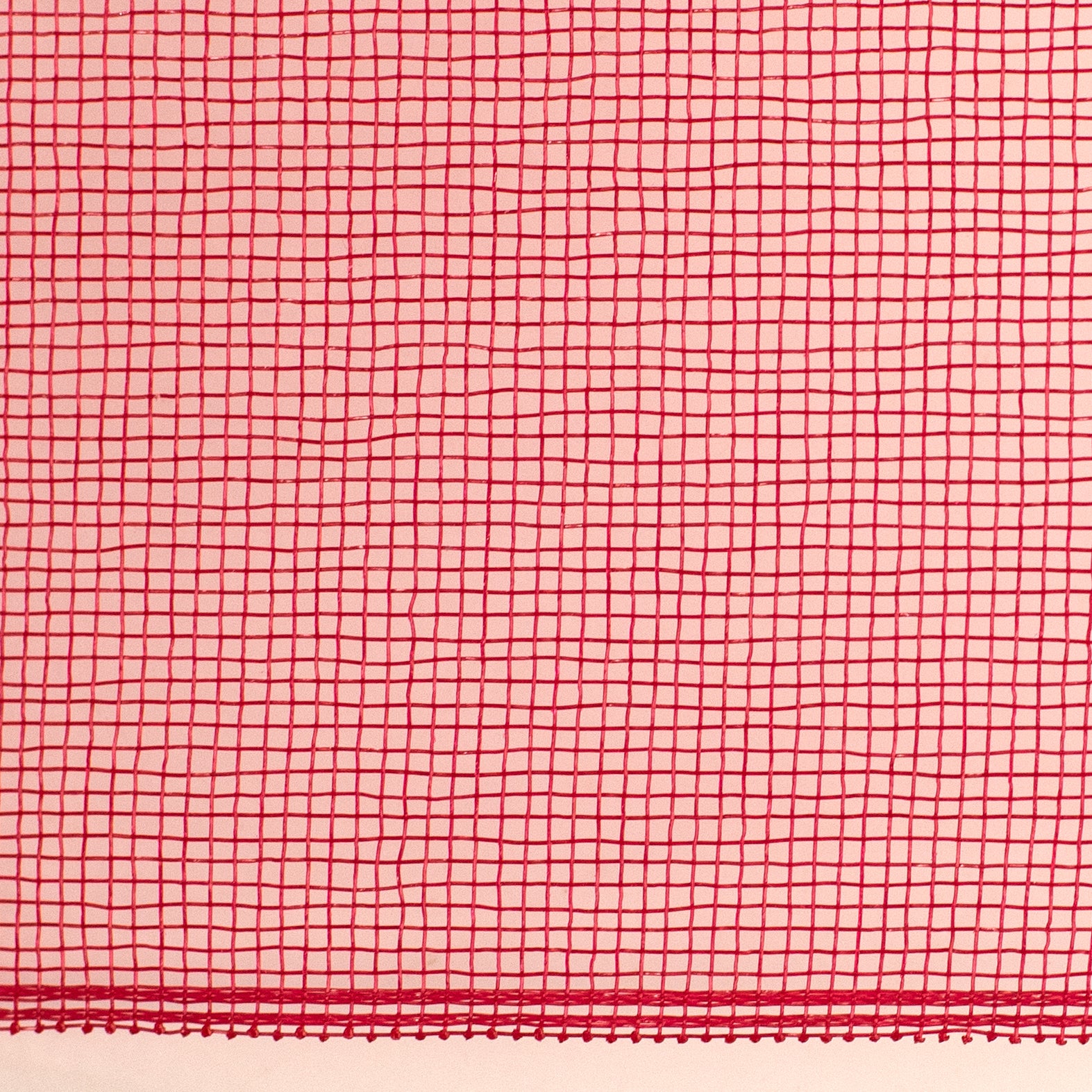 10.5" Square Pre-Cut Fine Weave Deco Mesh Sheets: Red (40)