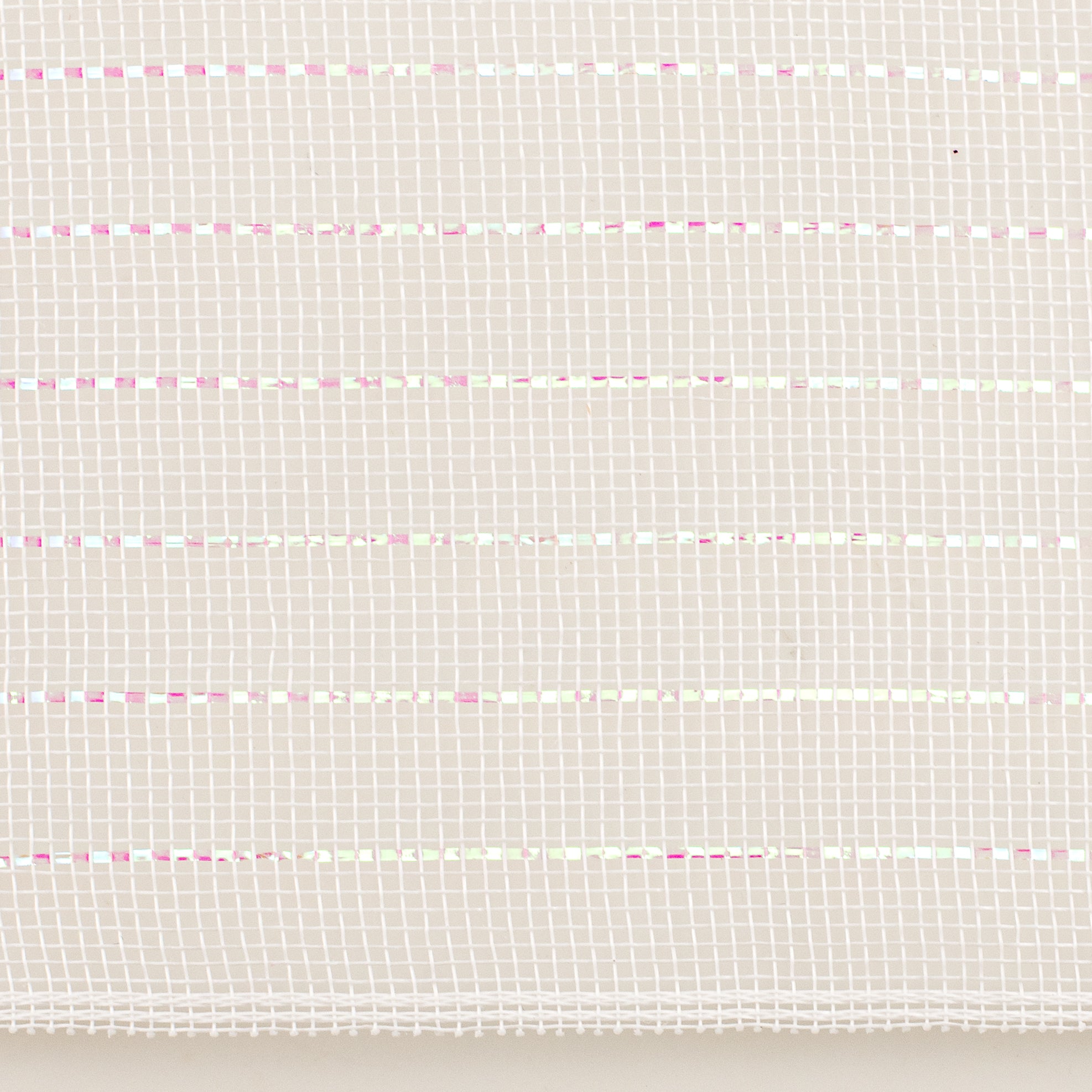10.5" Square Pre-Cut Fine Weave Deco Mesh Sheets: Iridescent White (40)