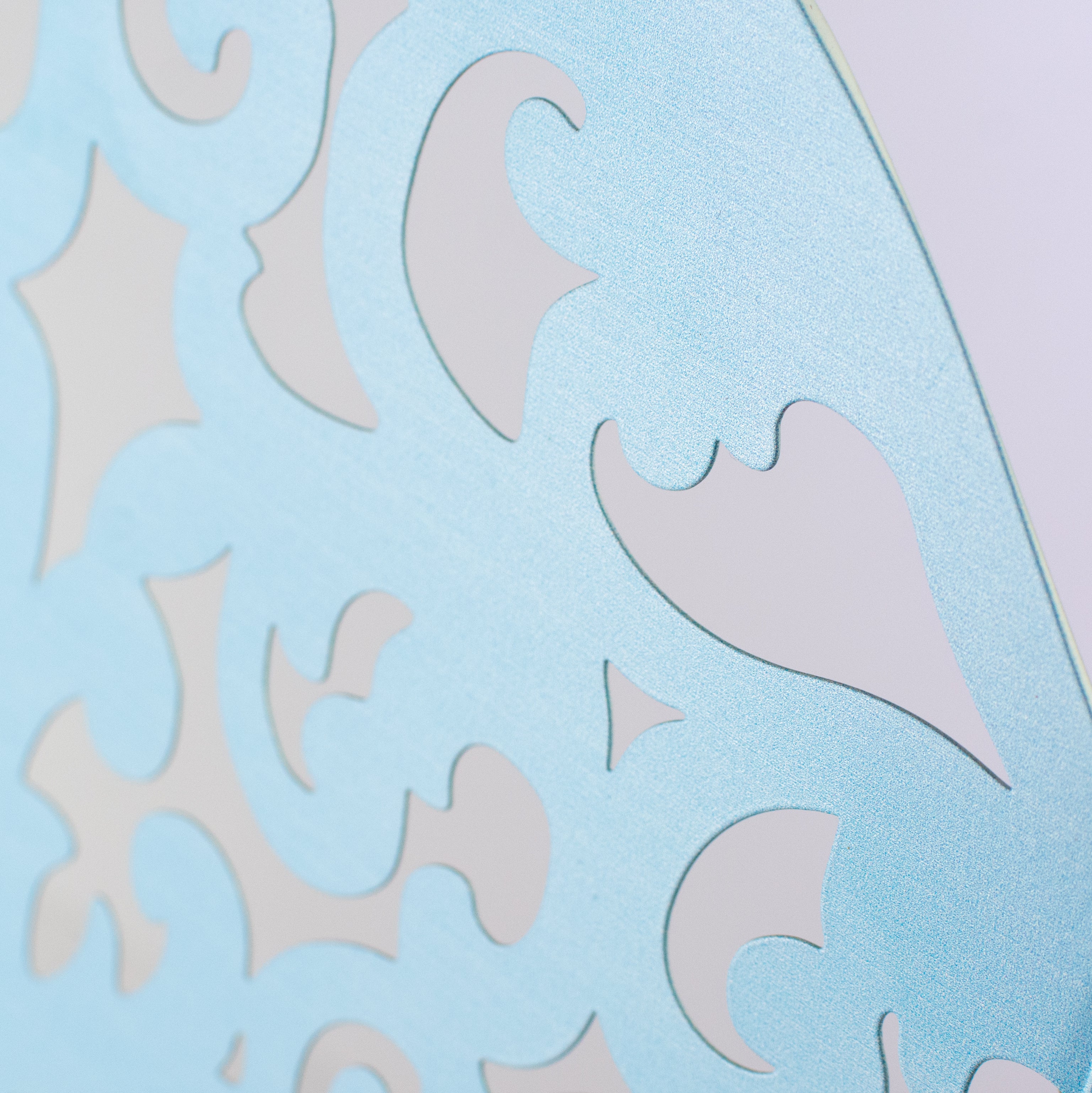 18" x 14.5" Filigree Angel Wings: Light Blue