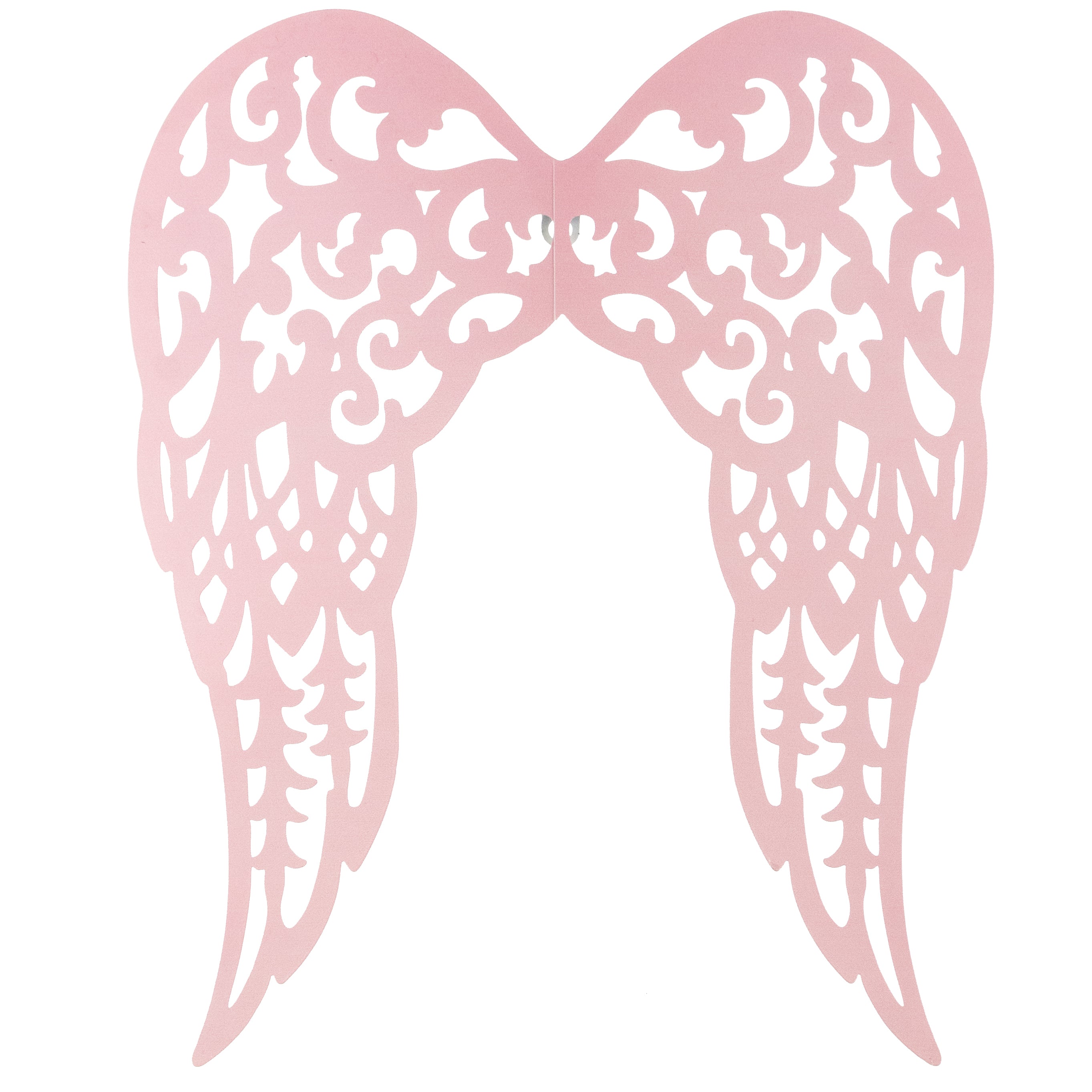 18" x 14.5" Filigree Angel Wings: Light Pink