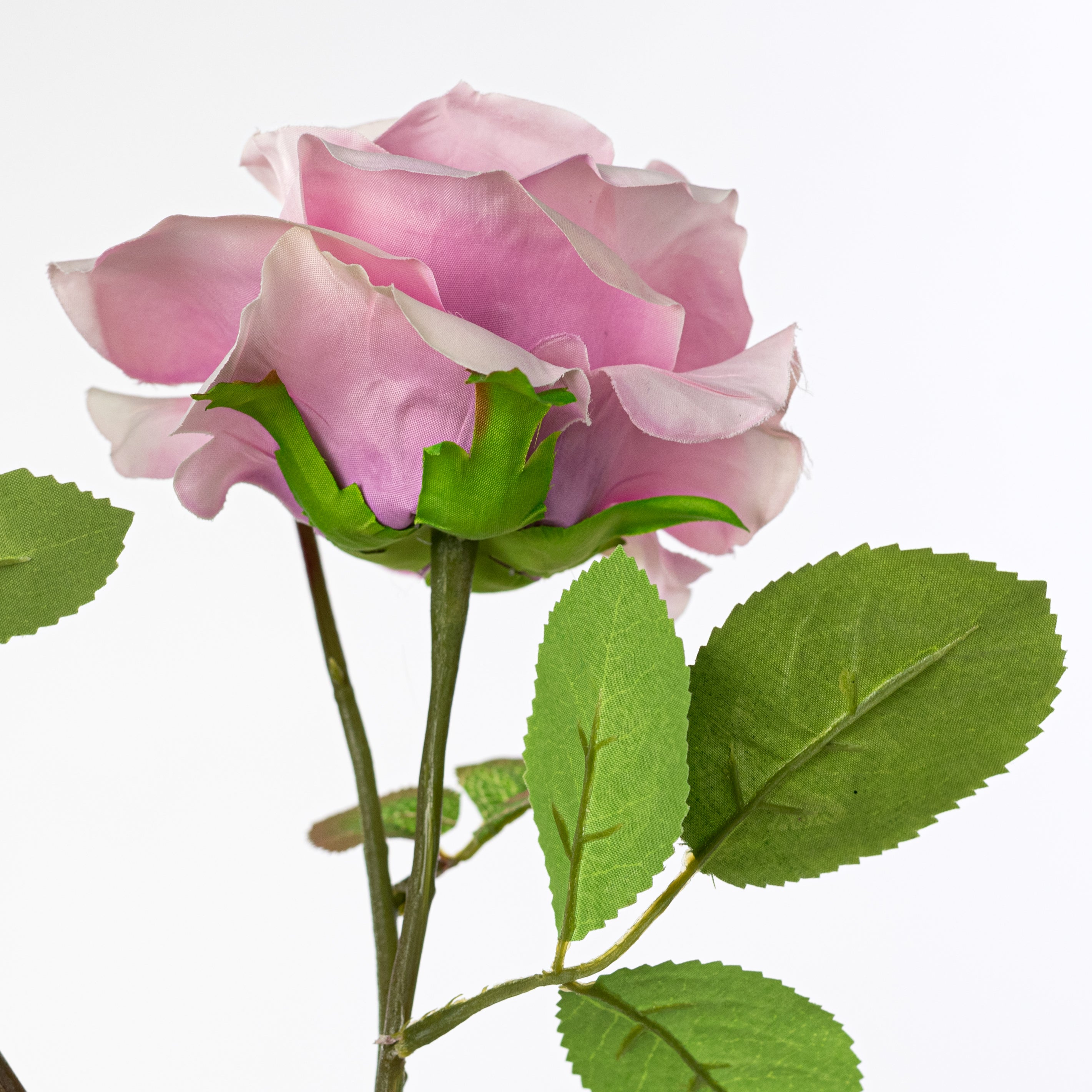 30" Roses Bud, Blooms & Leaves Spray: Lavender