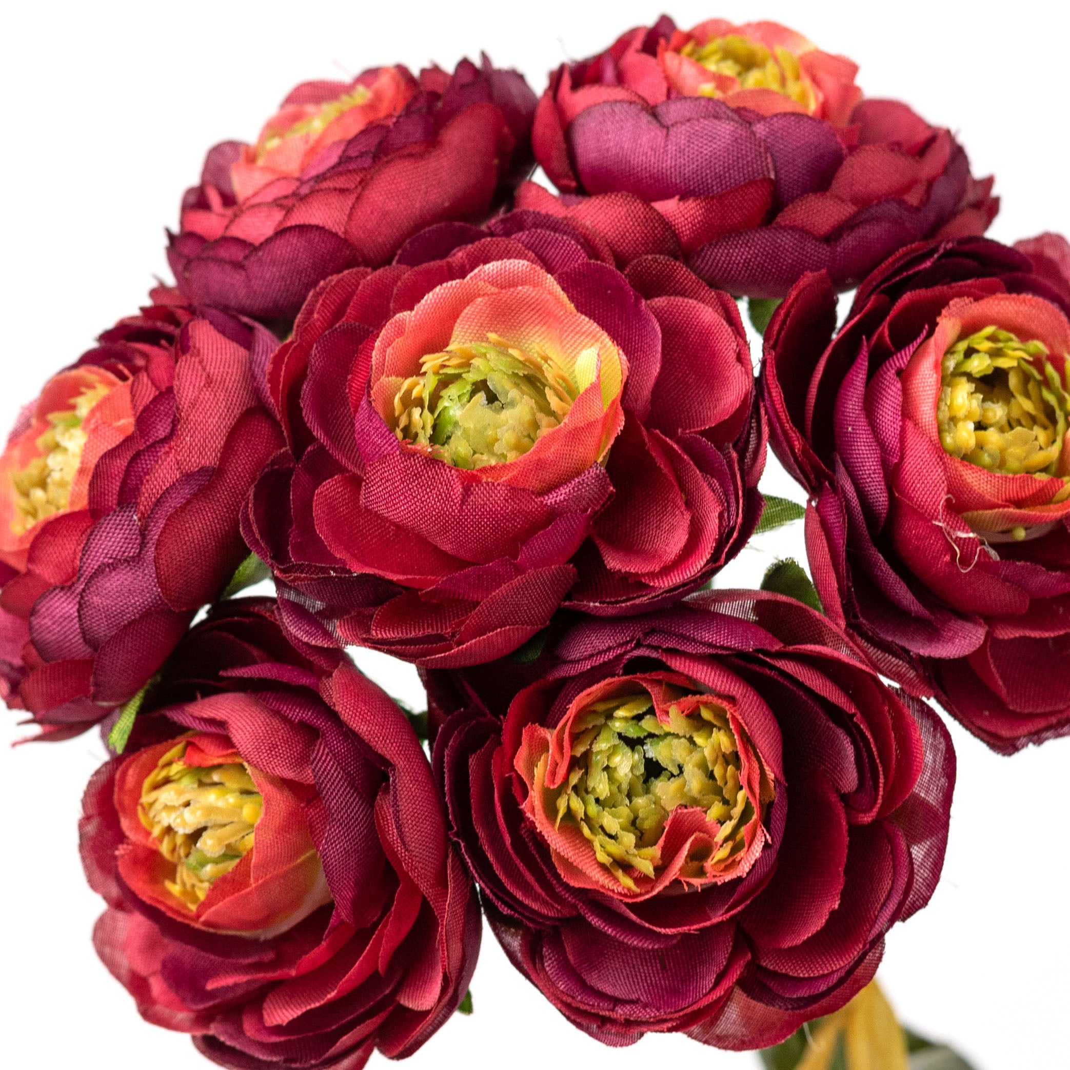 9" Ranunculus Bundle: Red
