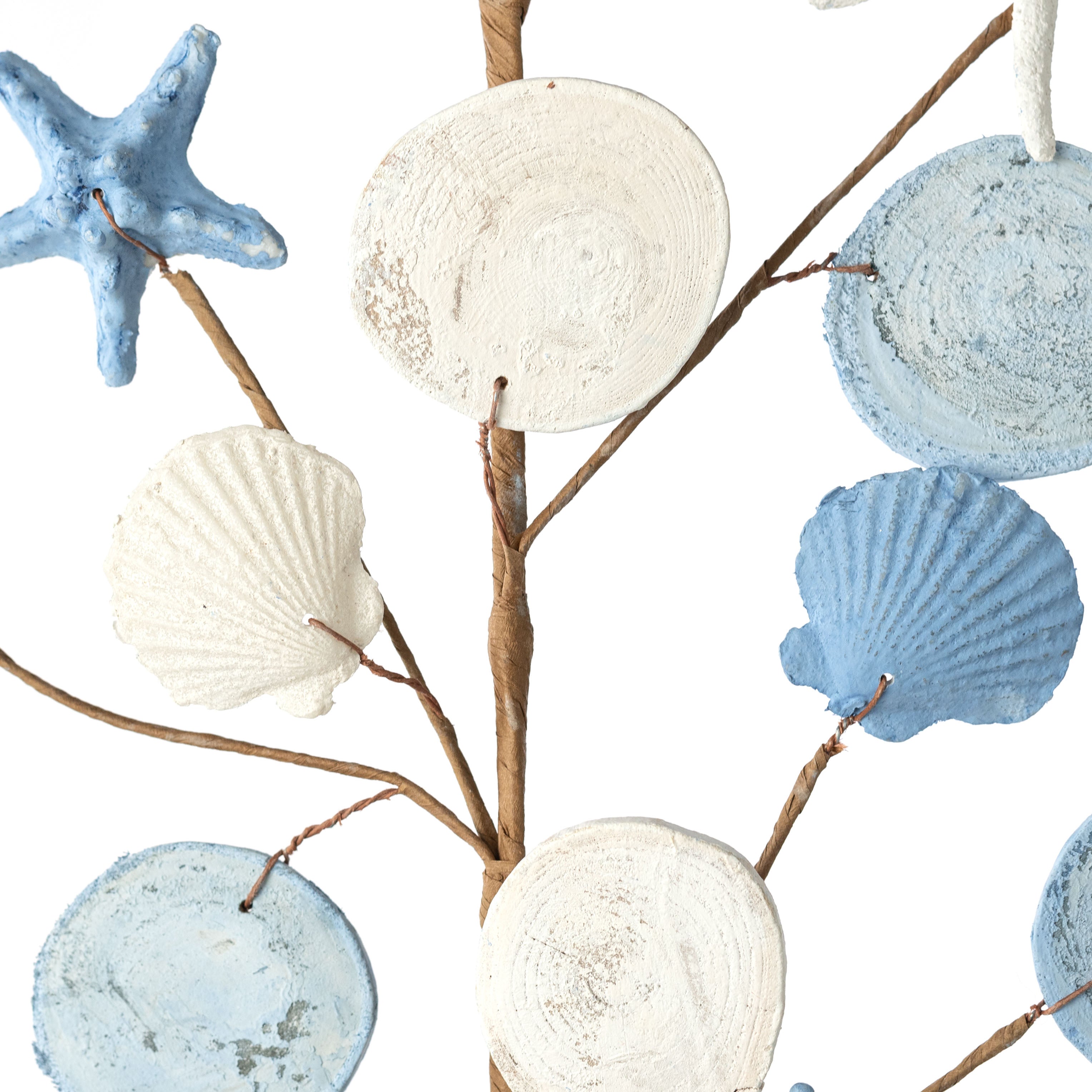 28" Starfish, Sand Dollar & Seashells Coastal Spray