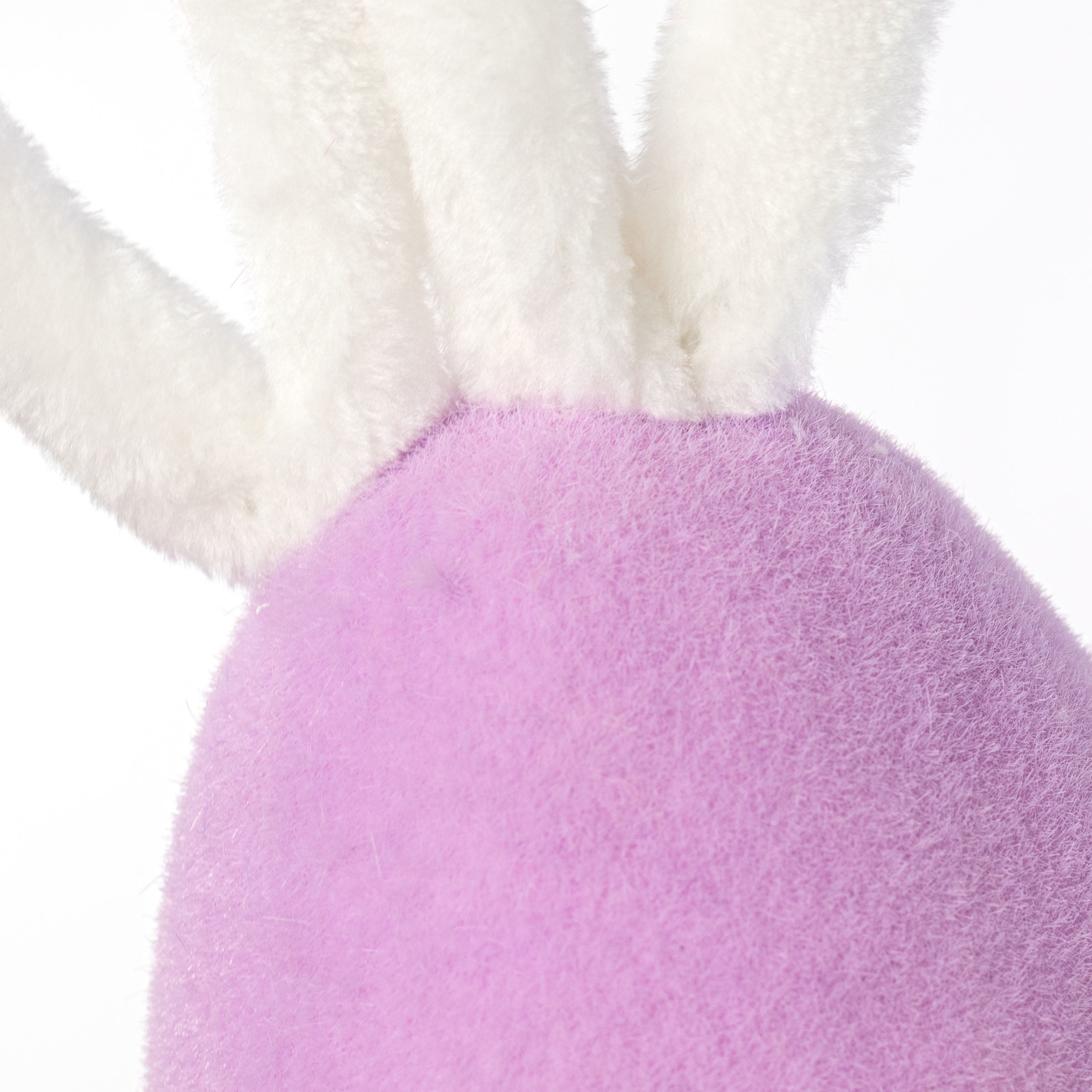 12" Flocked Easter Bunny Egg: Lavender Purple
