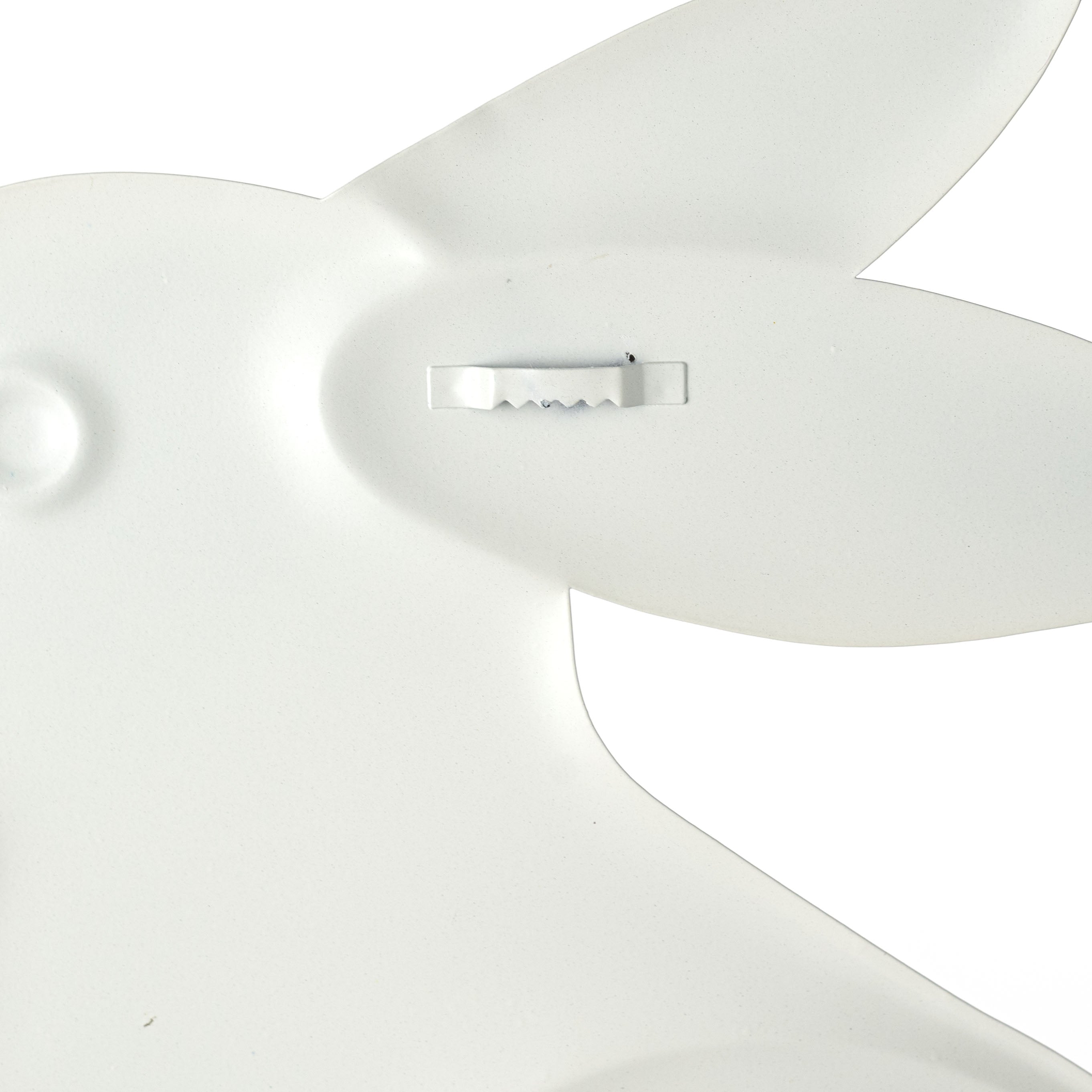 12" Embossed Metal Sign: Dark Chocolate Bunny