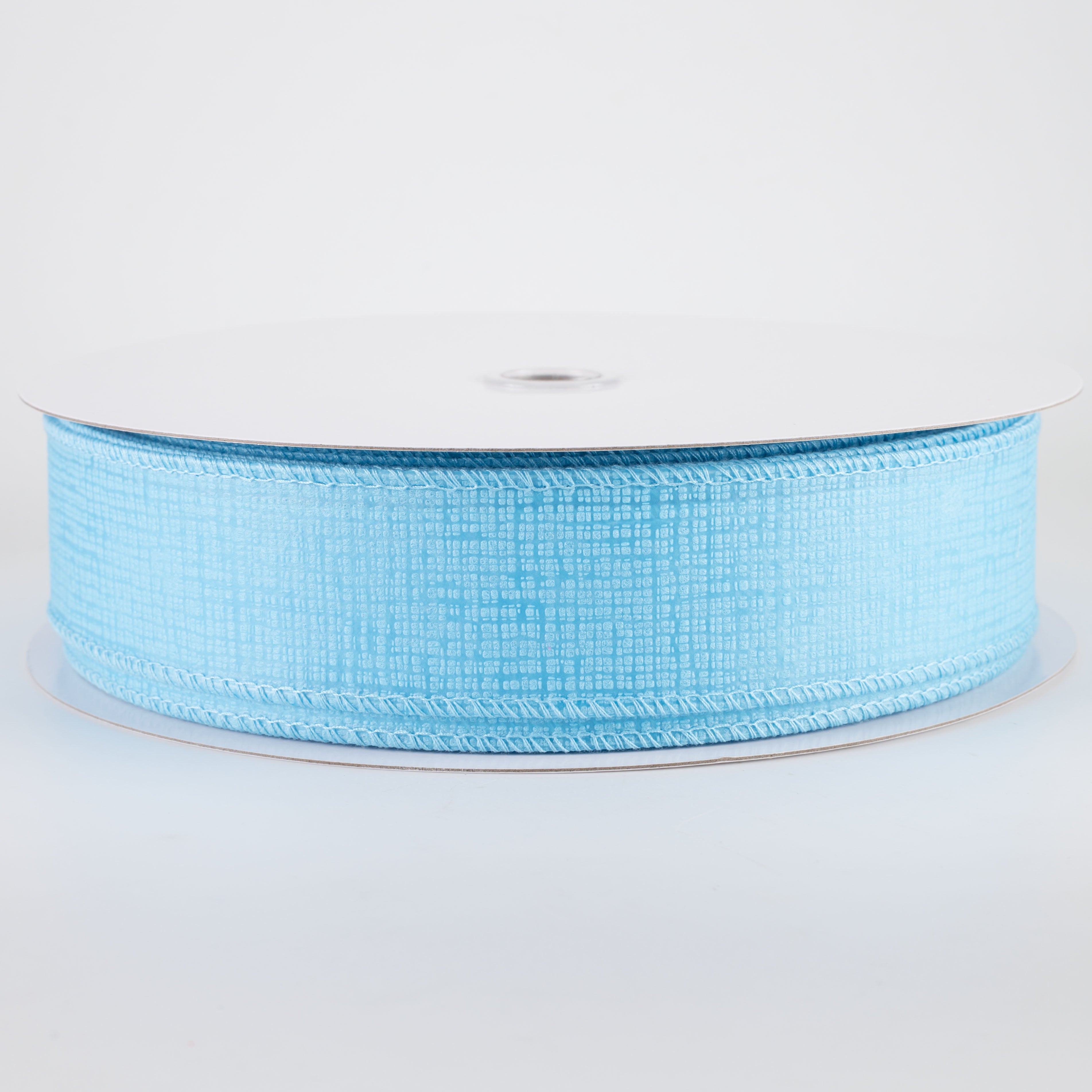 1.5" Embossed Crosshatch Breeze Ribbon: Sky Blue (50 Yards)