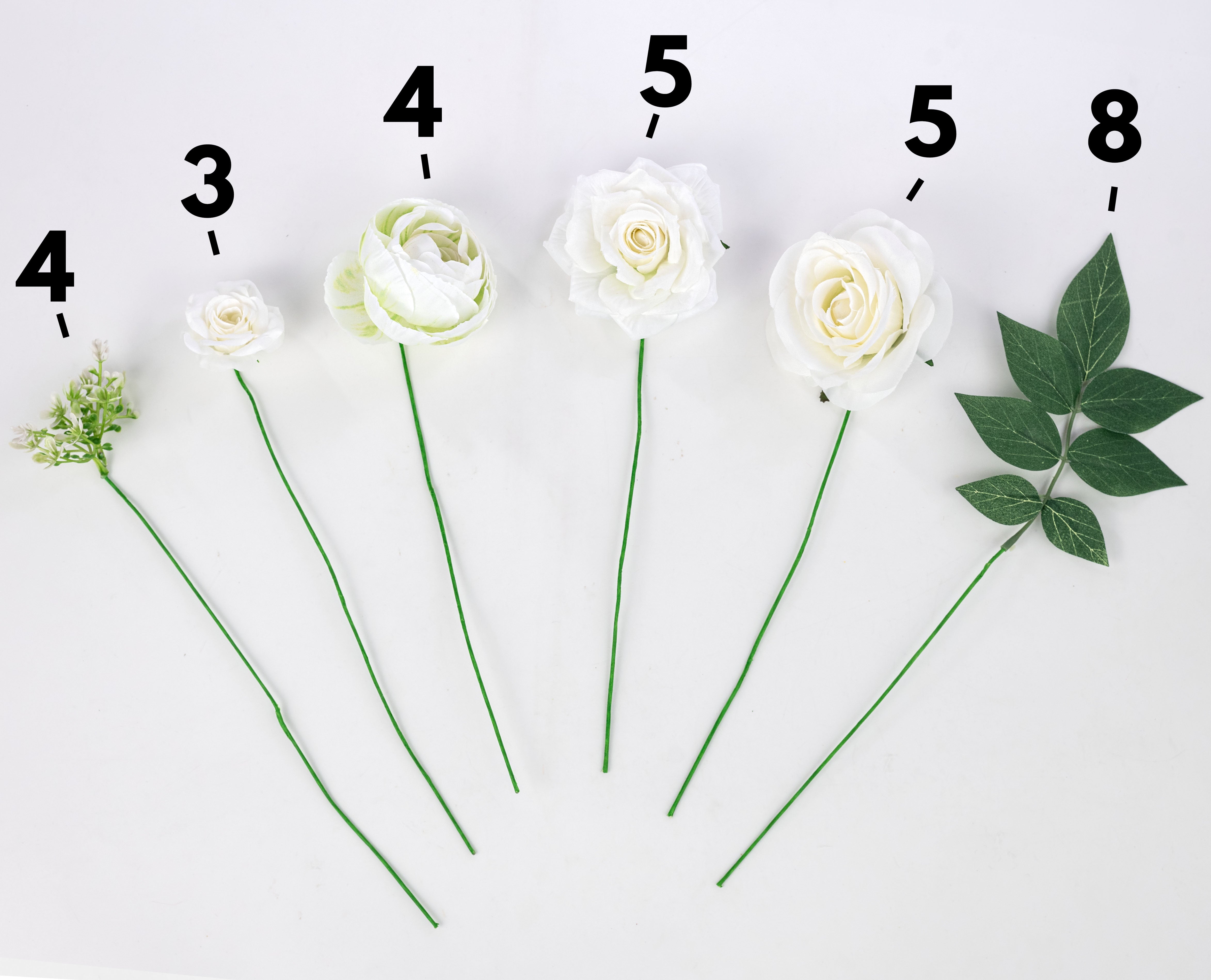 Boxed Pick Mix: White Roses & Peonies (29 Stem)