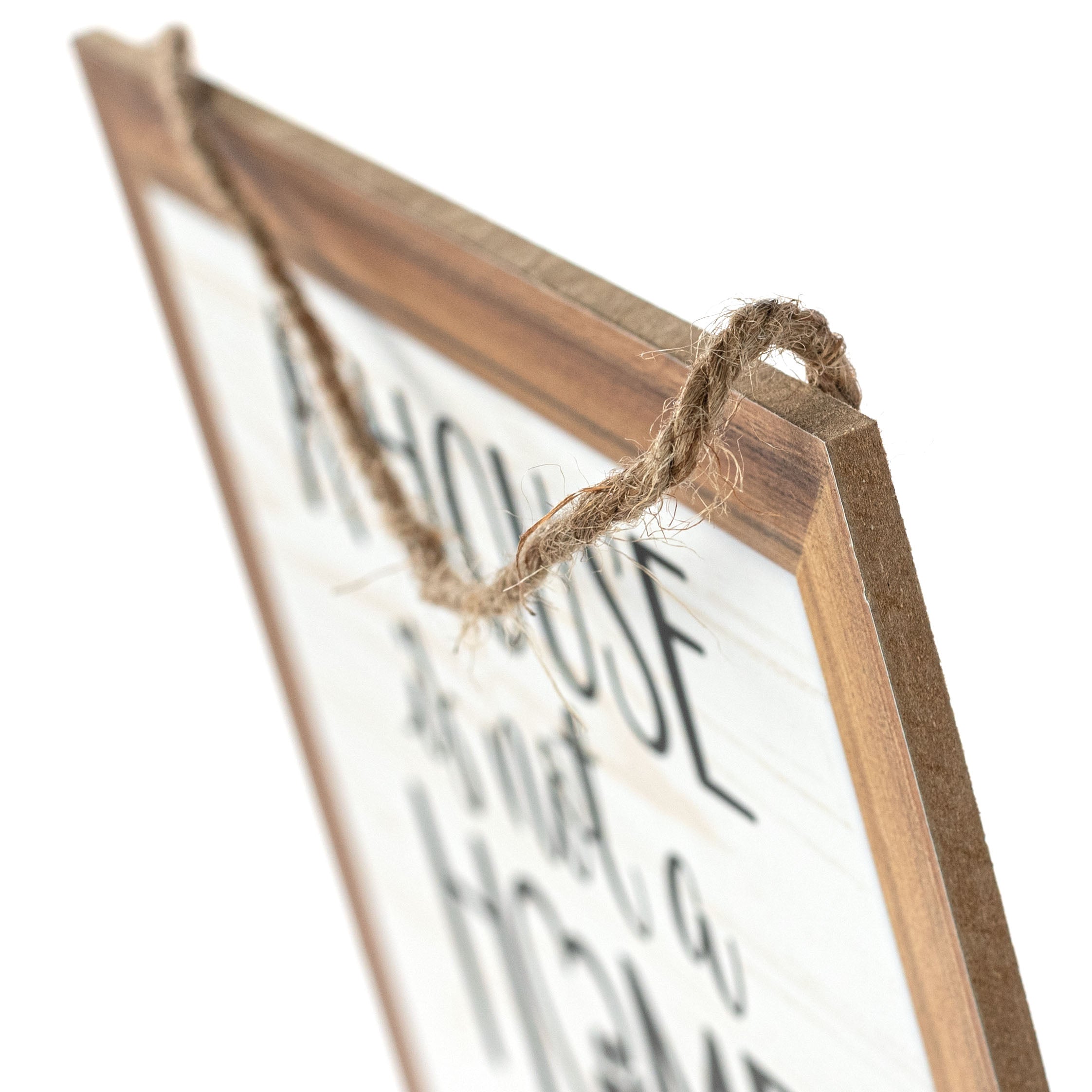 10" Square Wooden Sign: Paw Prints Home