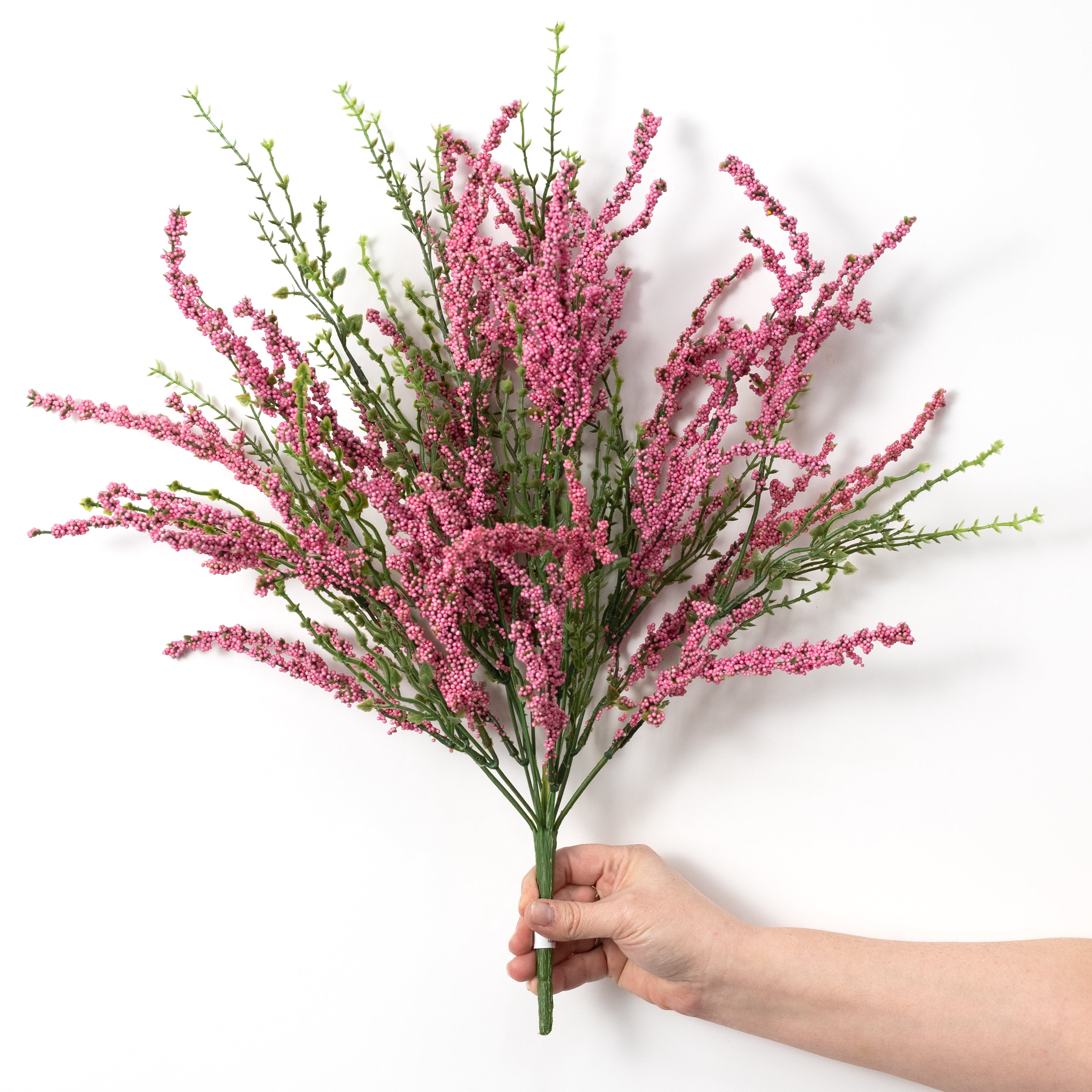 21" Erica Bush Seeded Heather: Pink (12 Stem)