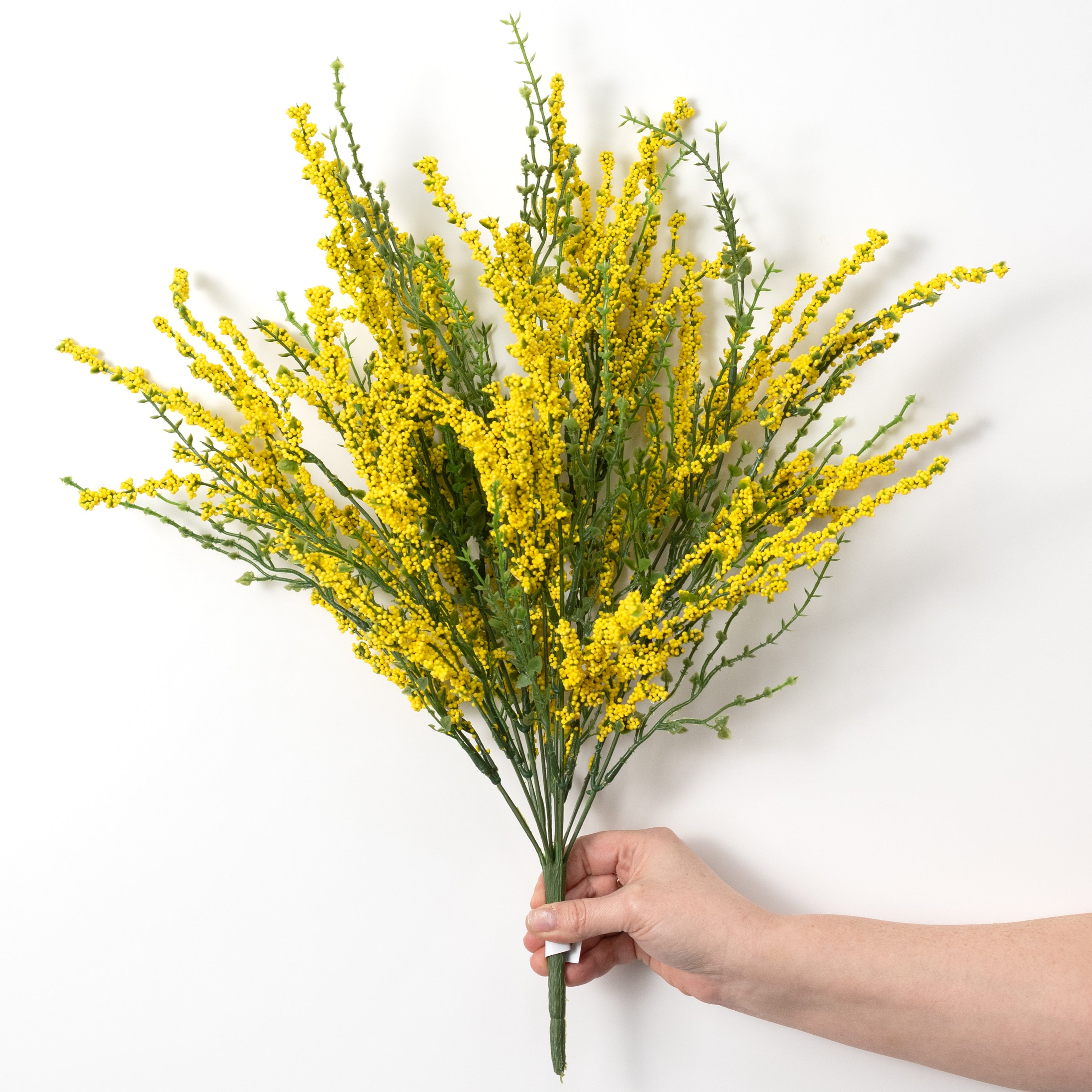 21" Erica Bush Seeded Heather: Yellow (12 Stem)