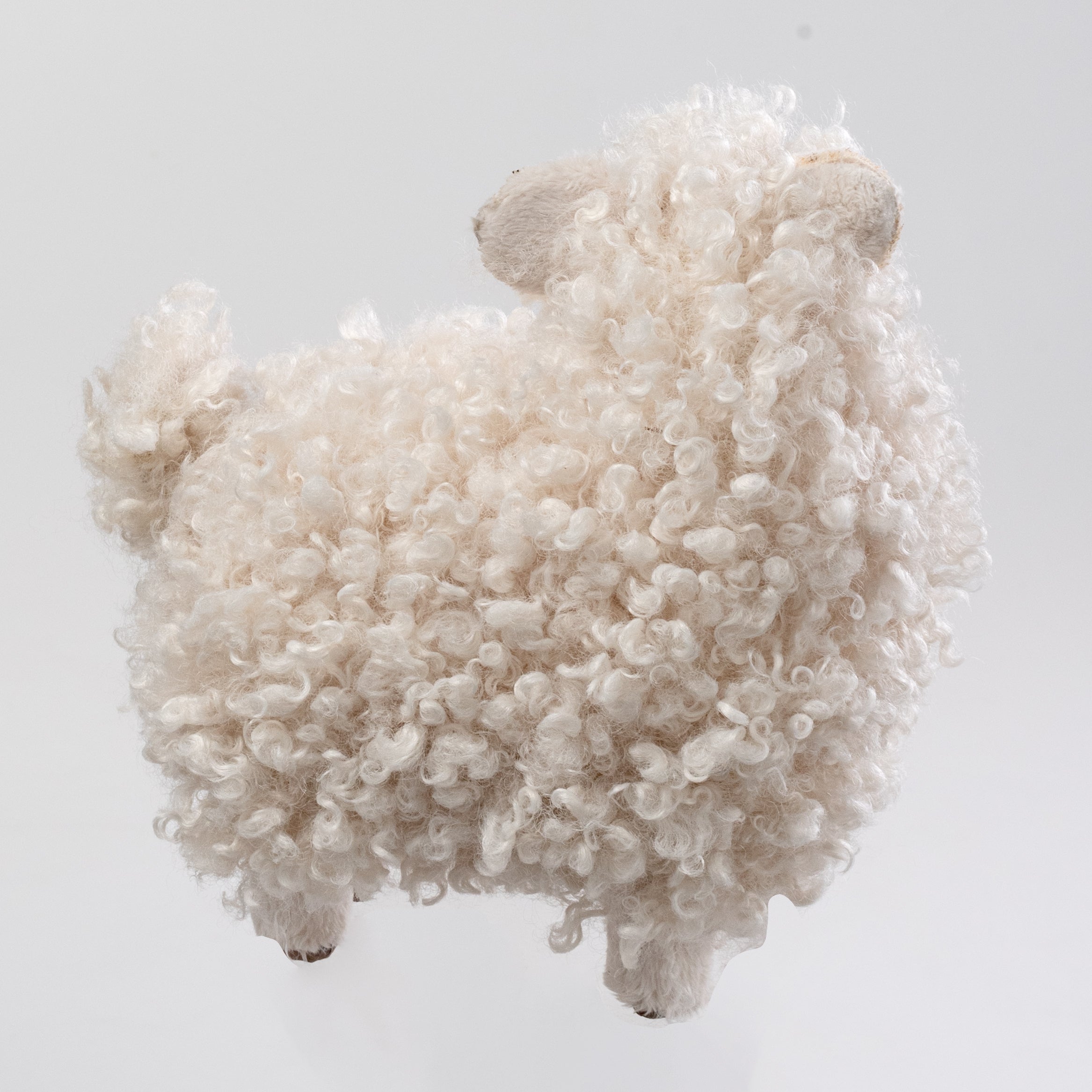 8" Faux Fur Sheep Decoration