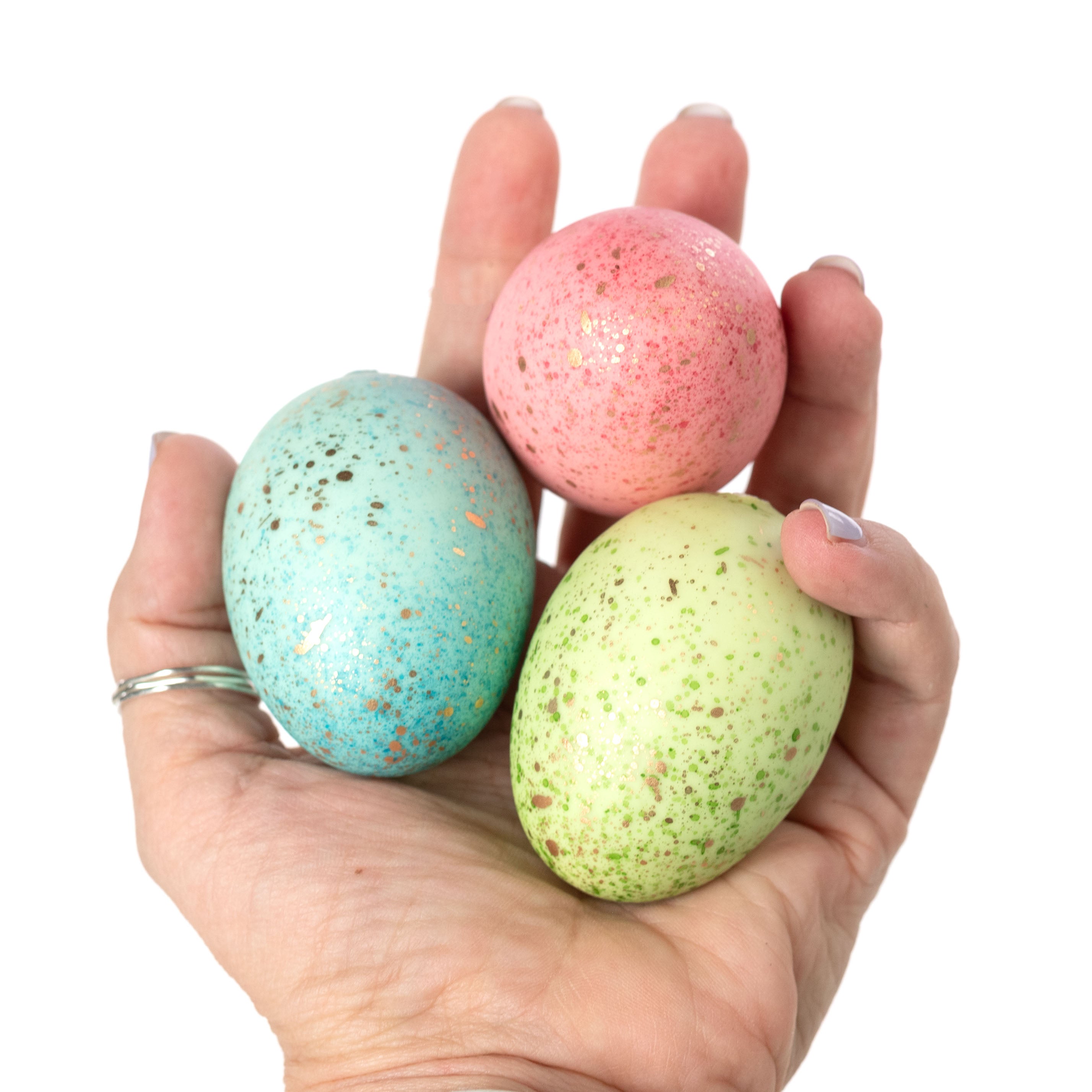 Gold Mottled Easter Eggs in Egg Carton (18)