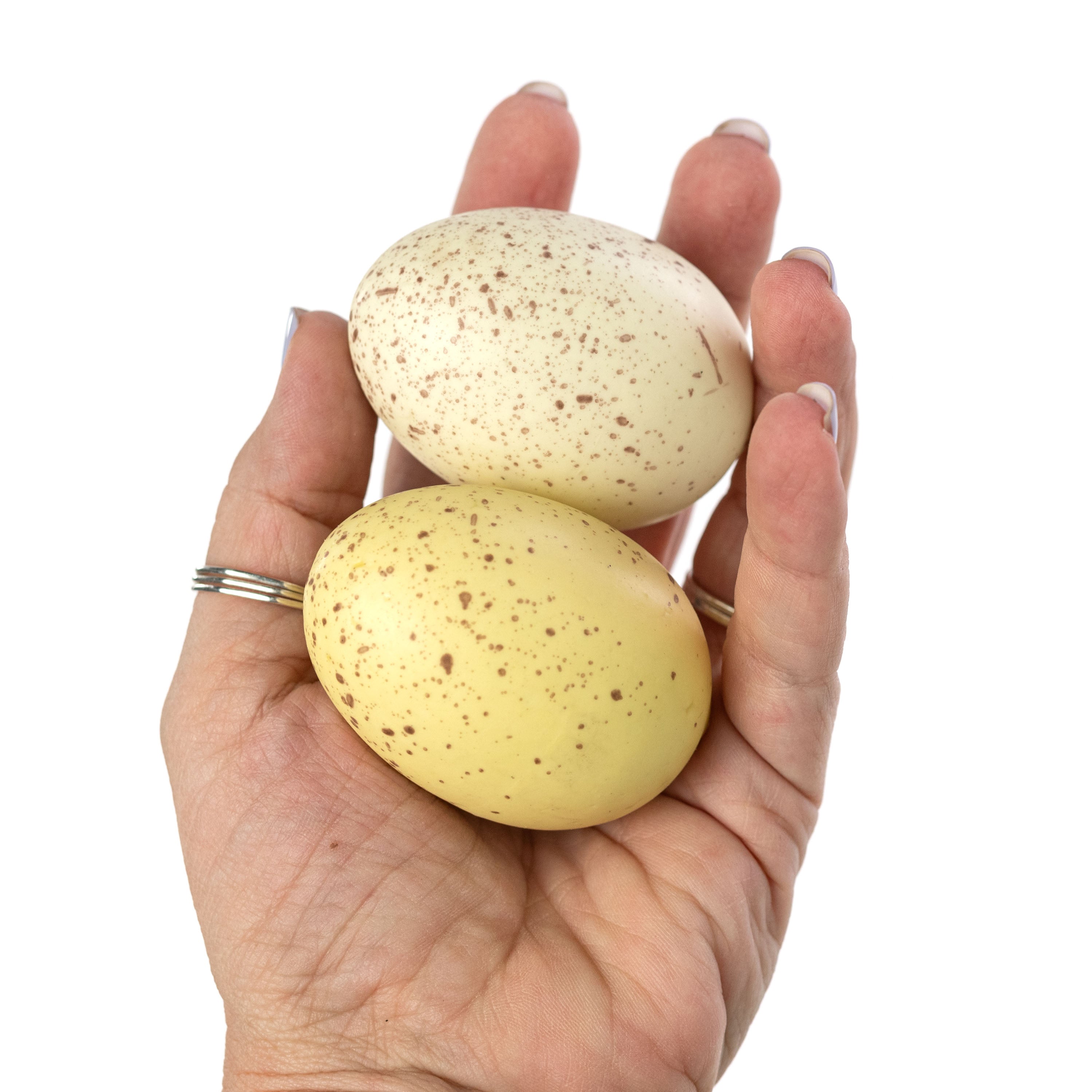 Gold Mottled Easter Eggs in Egg Carton: Blue & Yellow (12)