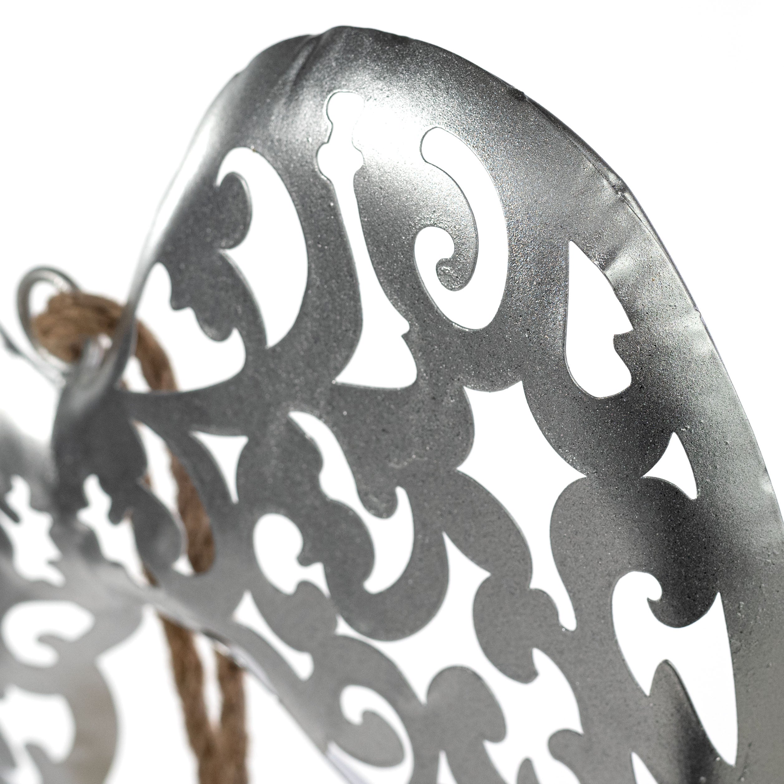 15.5" X 13" Angel Wing Decor: Silver
