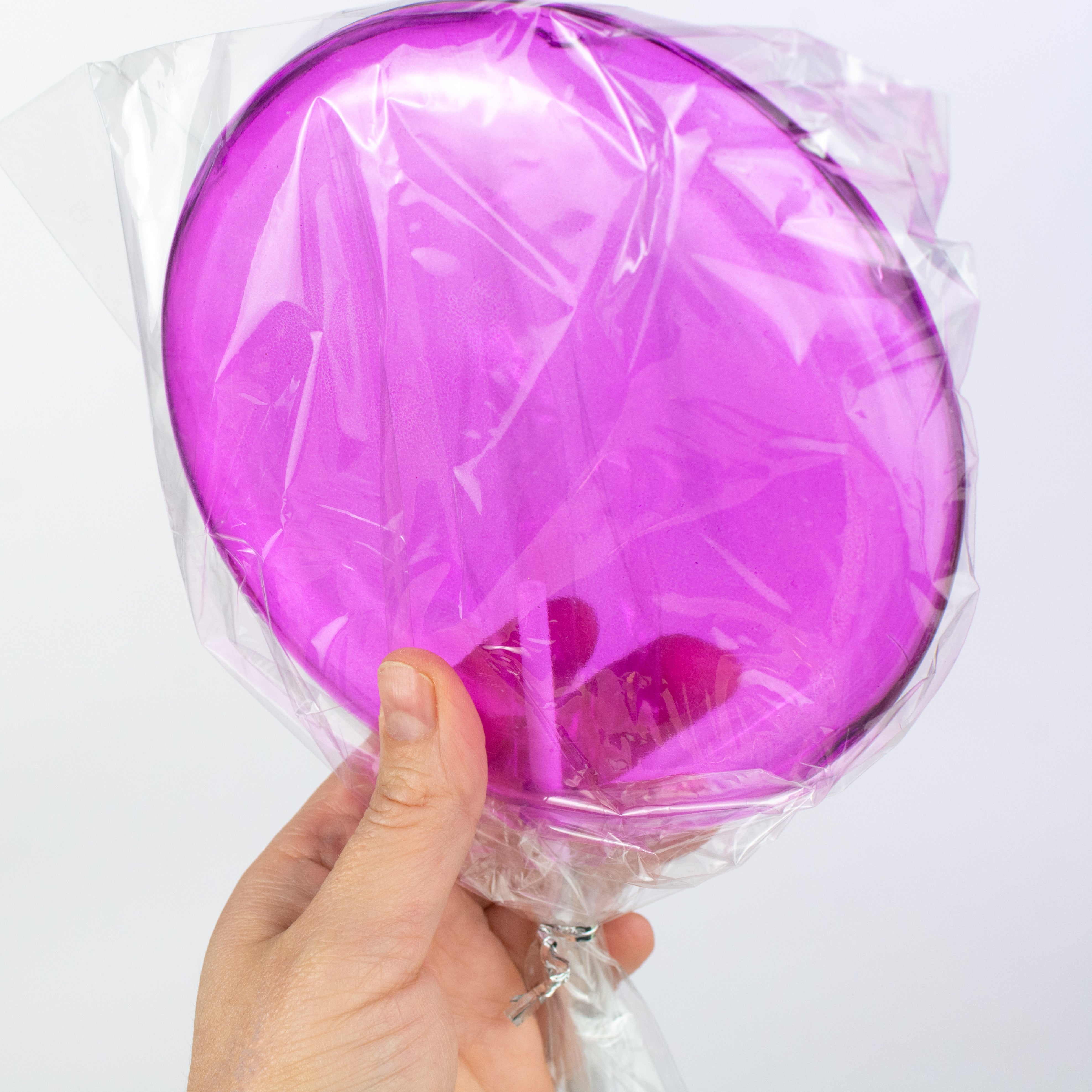 6" x 14" Candy Lollipop Stick: Clear Lavender