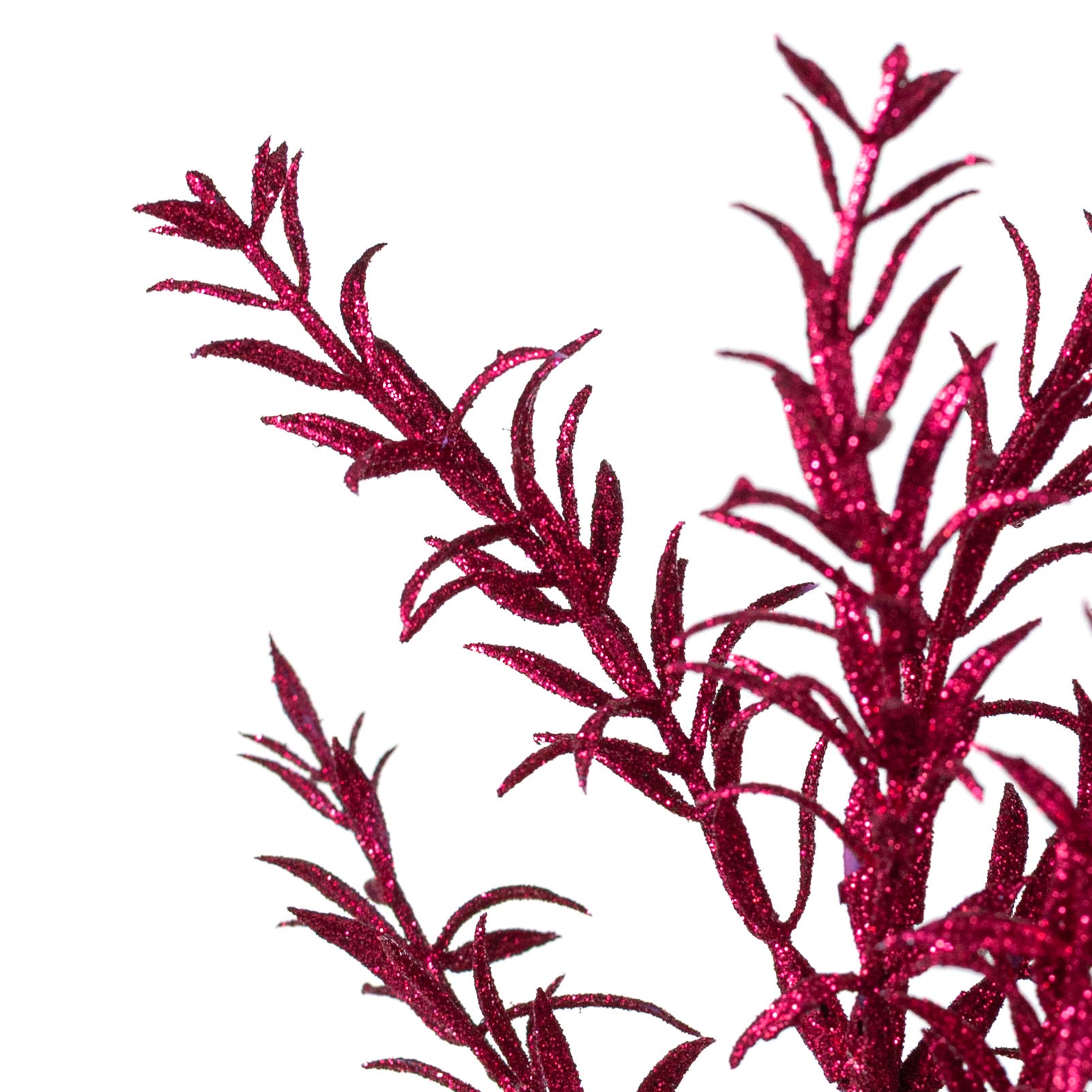 13" Glitter Rosemary Bush: Hot Pink
