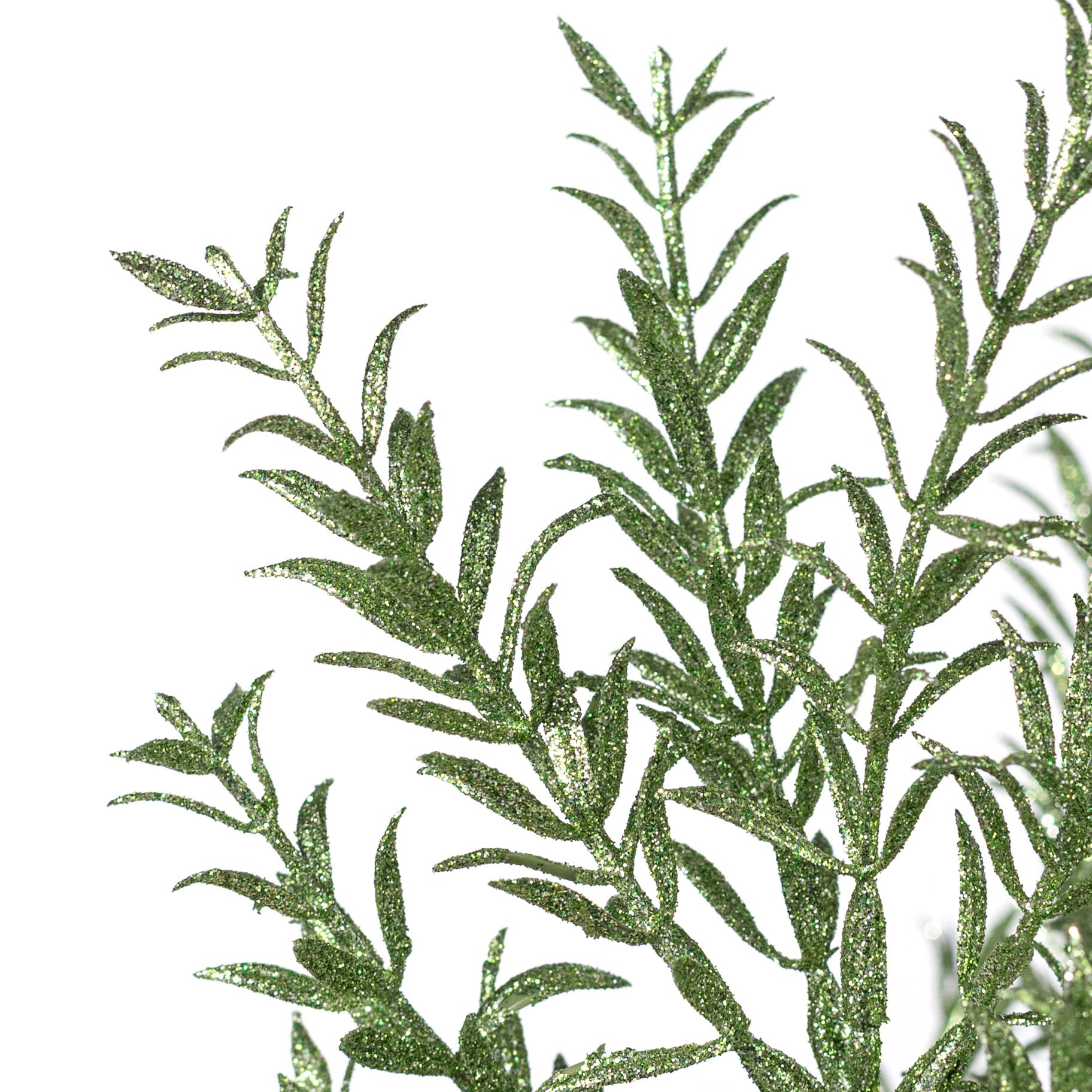 13" Glitter Rosemary Bush: Sage Green