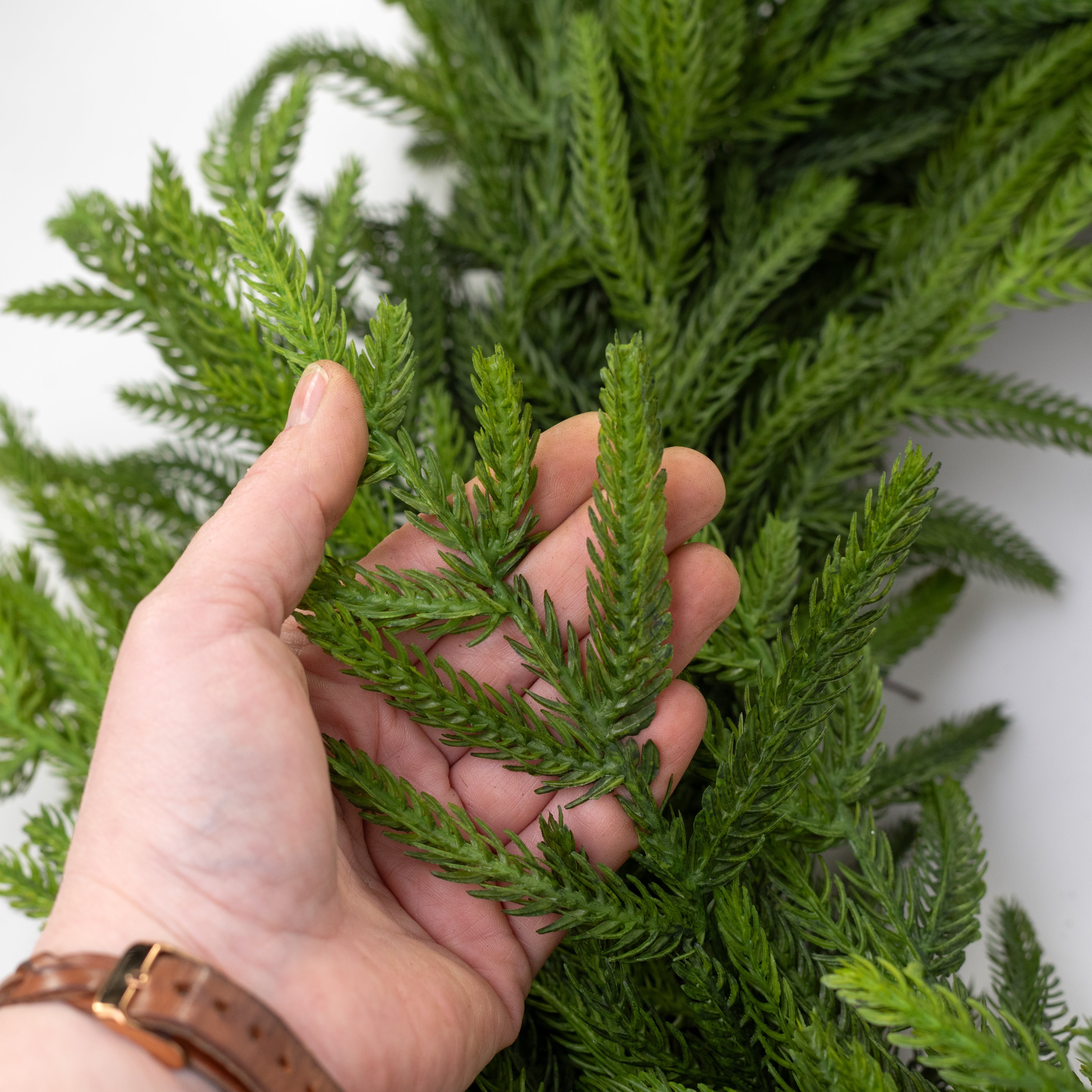 24" Real Touch Norfolk Pine Wreath